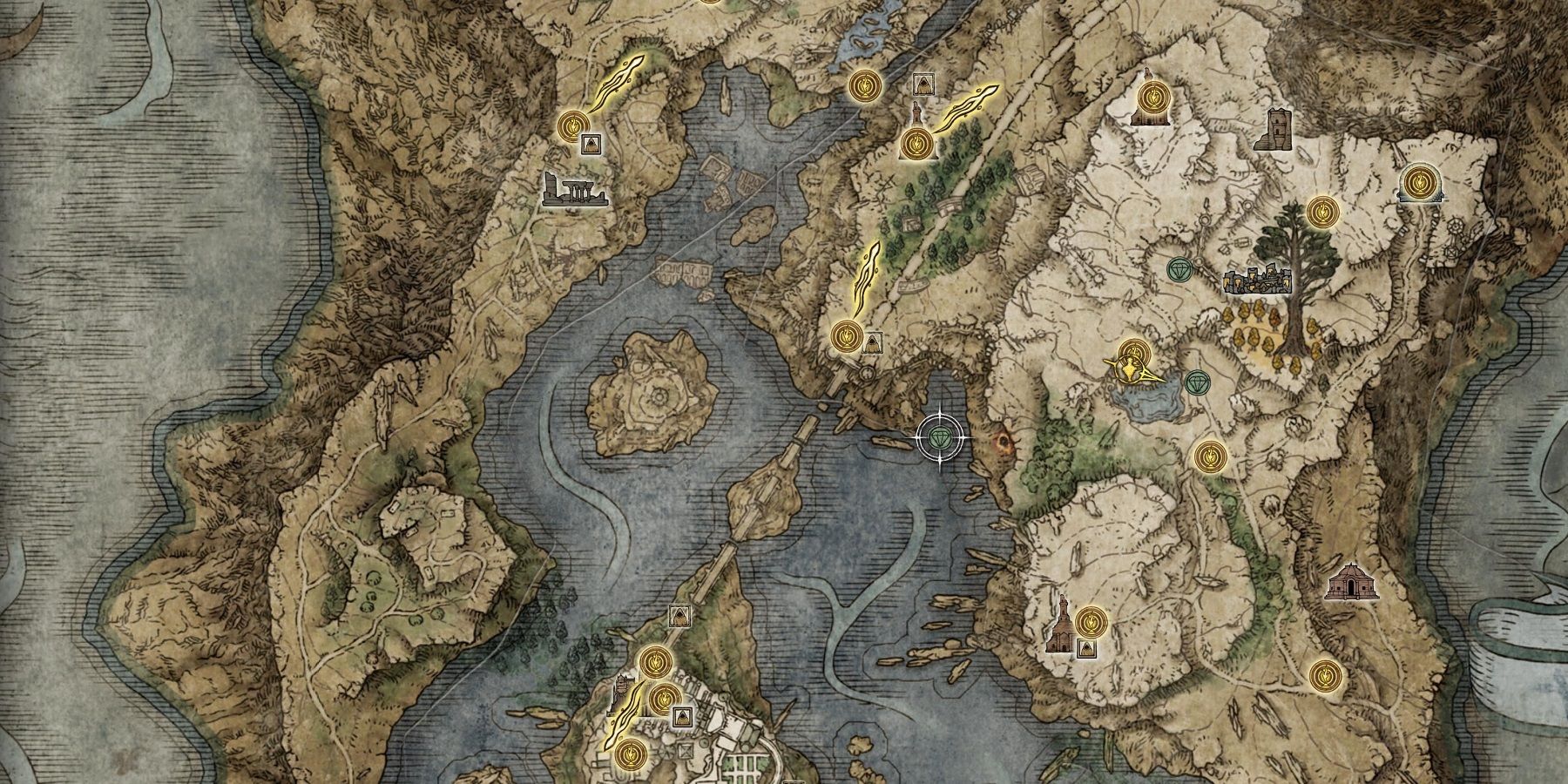 Elden Ring Liurnia of the Lakes map