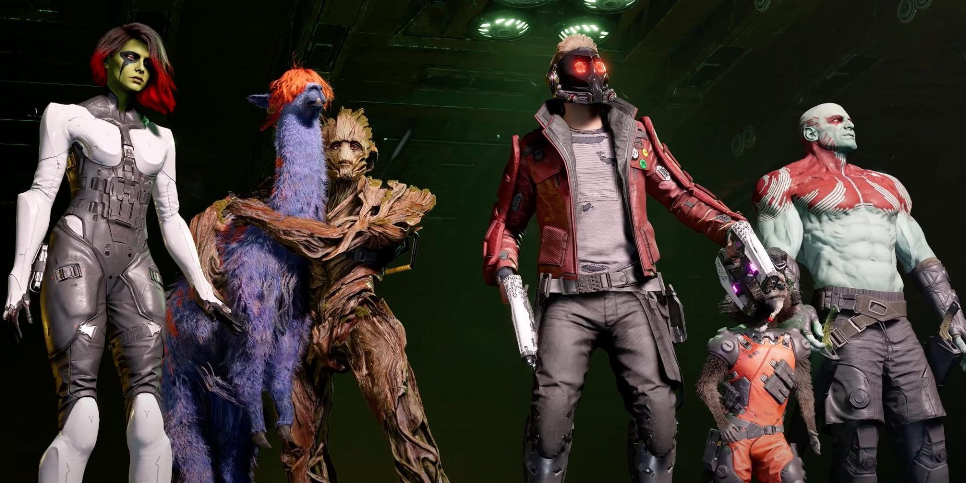 Guardians of the Galaxy Team Standing Together