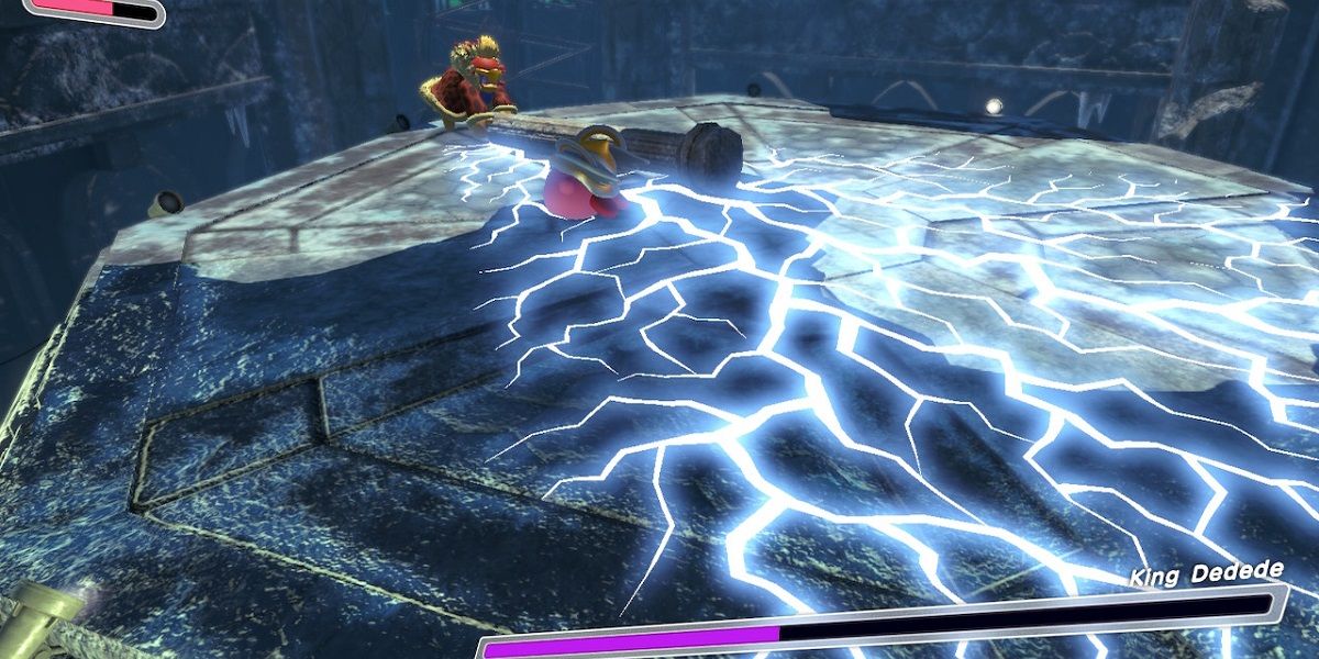 Kirby And The Forgotten Land: King Dedede Smashes The Ground With His Pillar