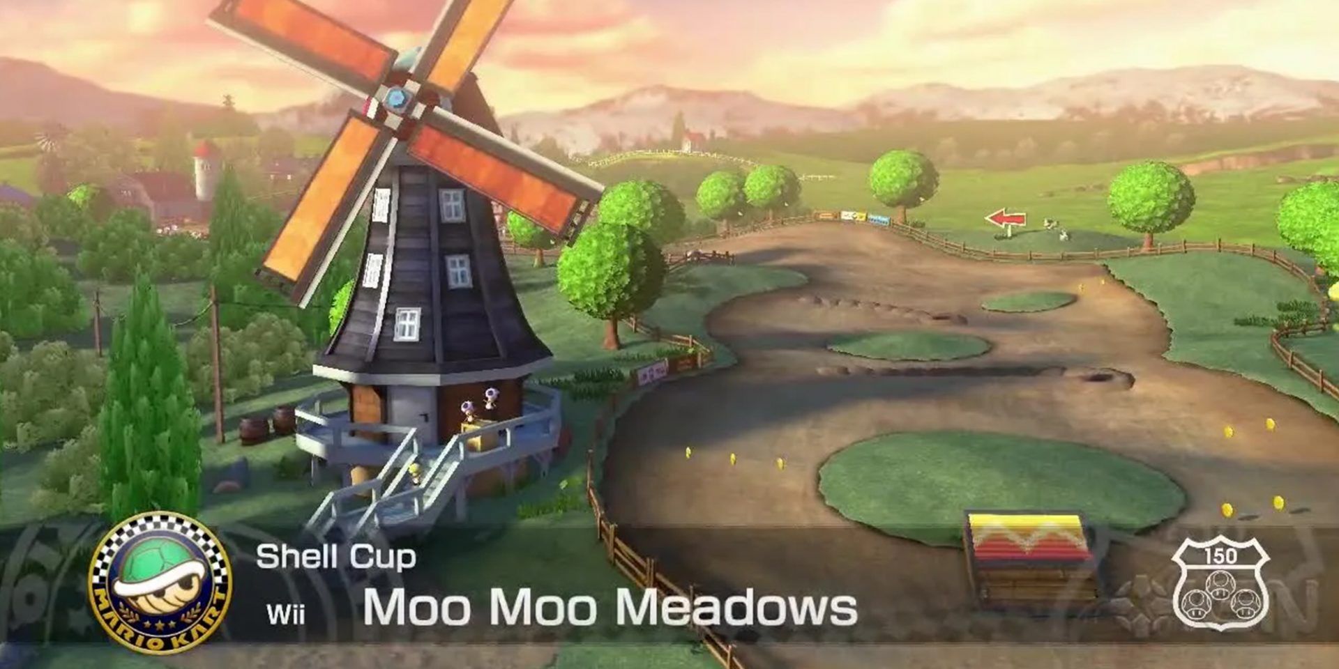 Moo Moo Meadows In Mario Kart 8