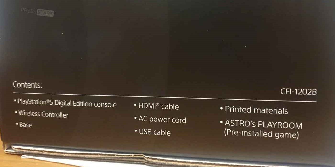 Box Of New PlayStation 5 Version That States Model Number Among Other Details
