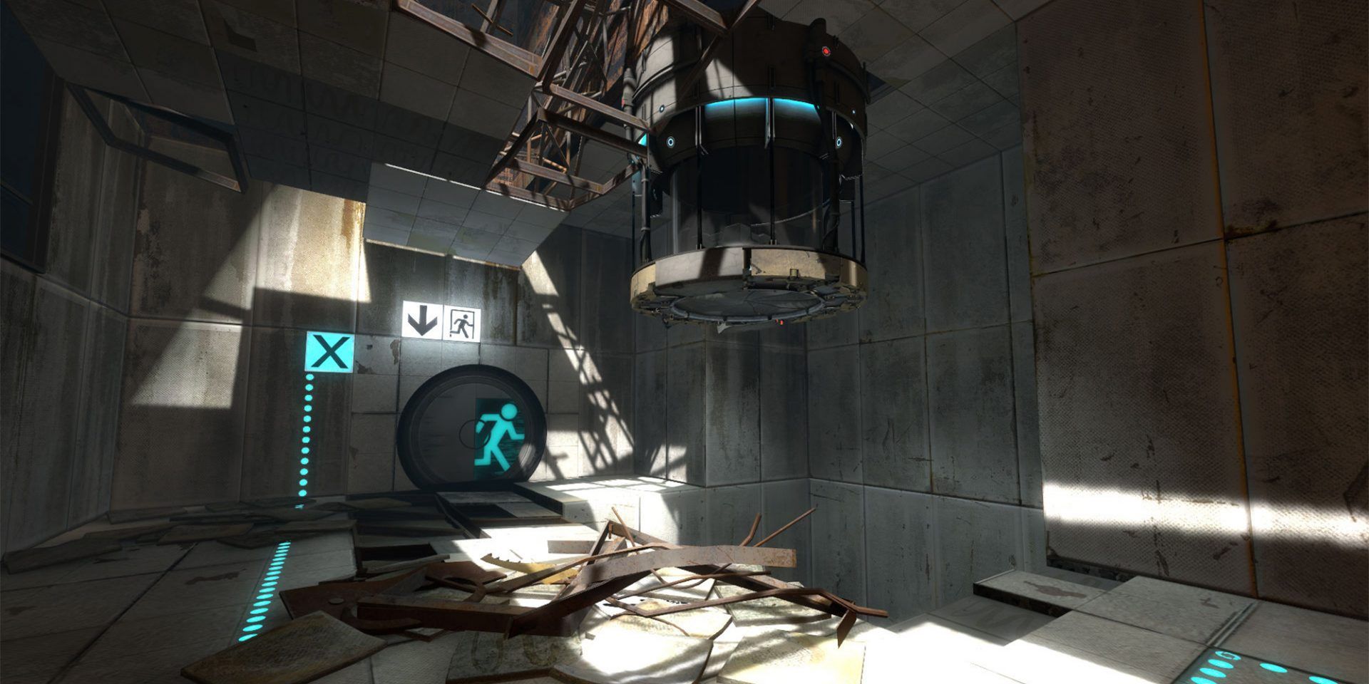 Portal 2 Broken Down Testing Chamber