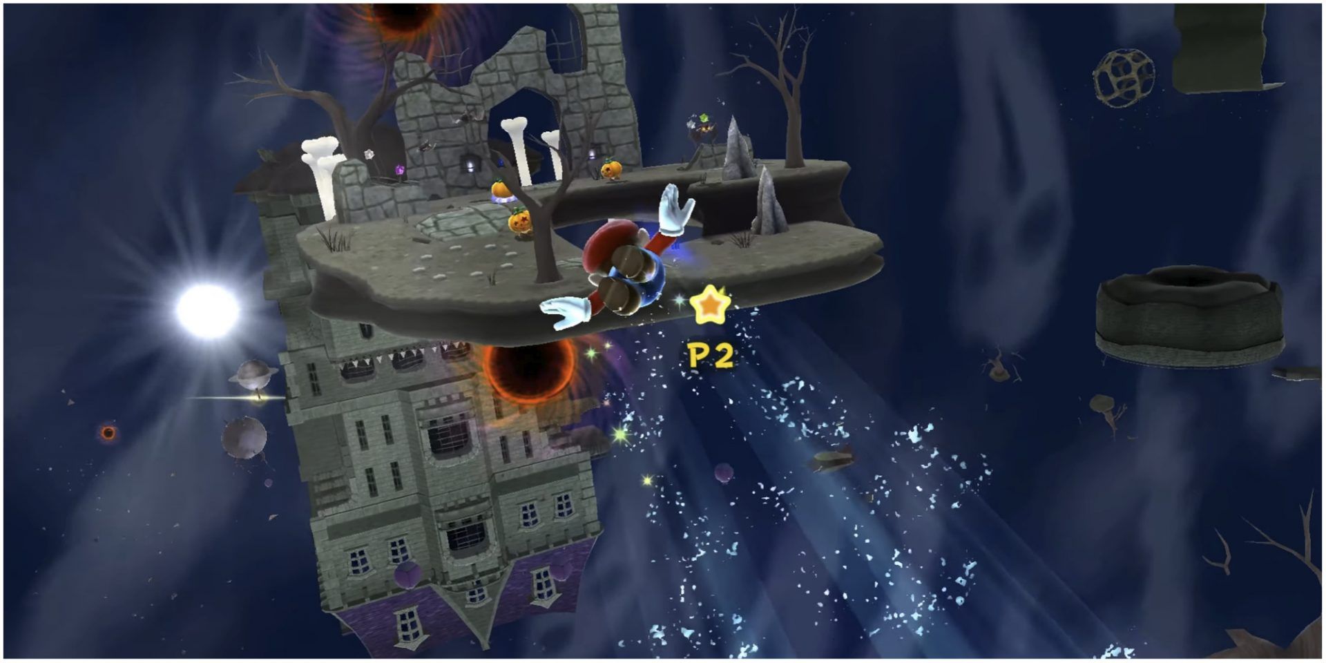 Super Mario Galaxy Gameplay Ghostly Galaxy Level