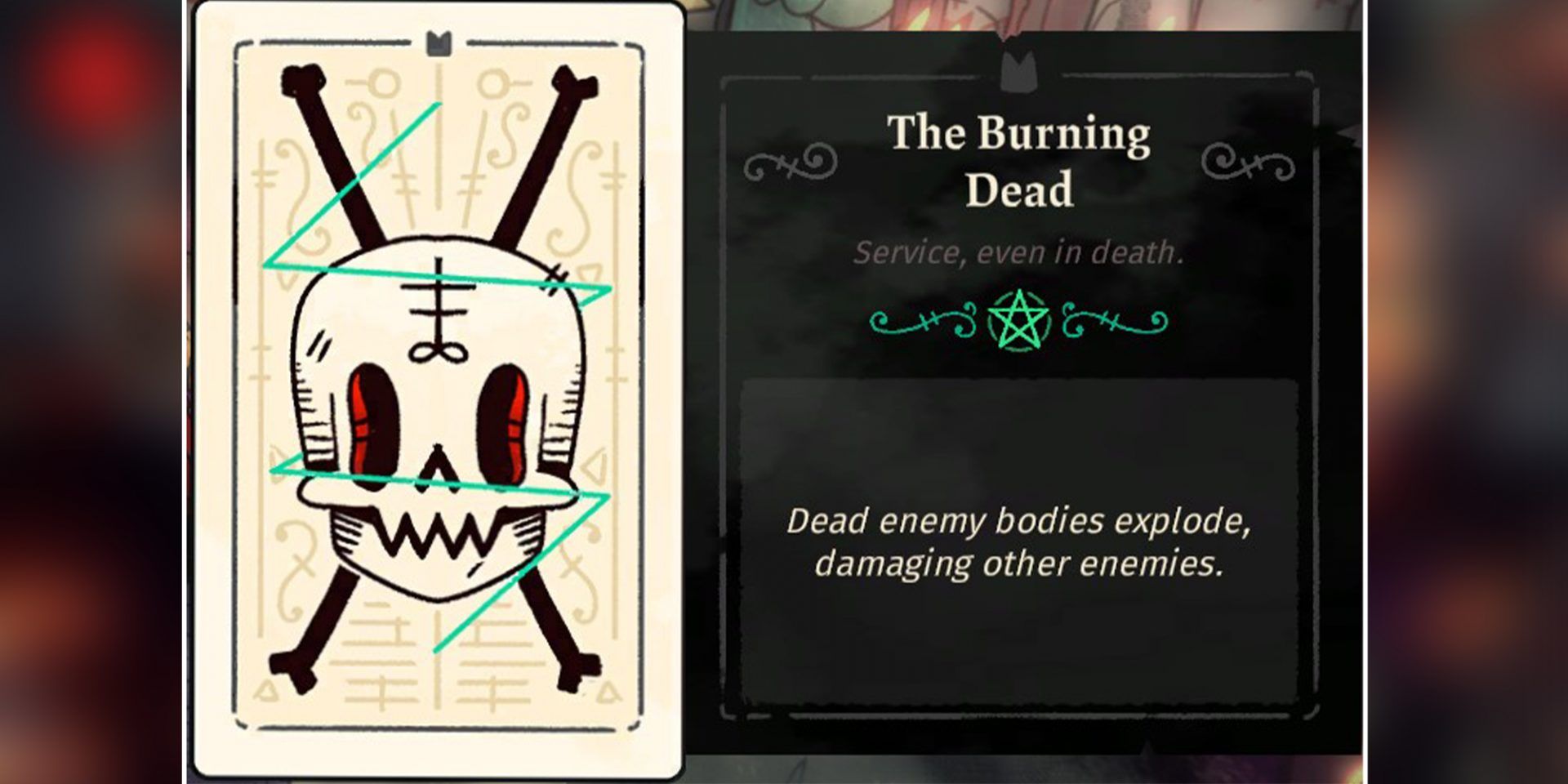 The Burning Dead Card In Cult Of The Lamb