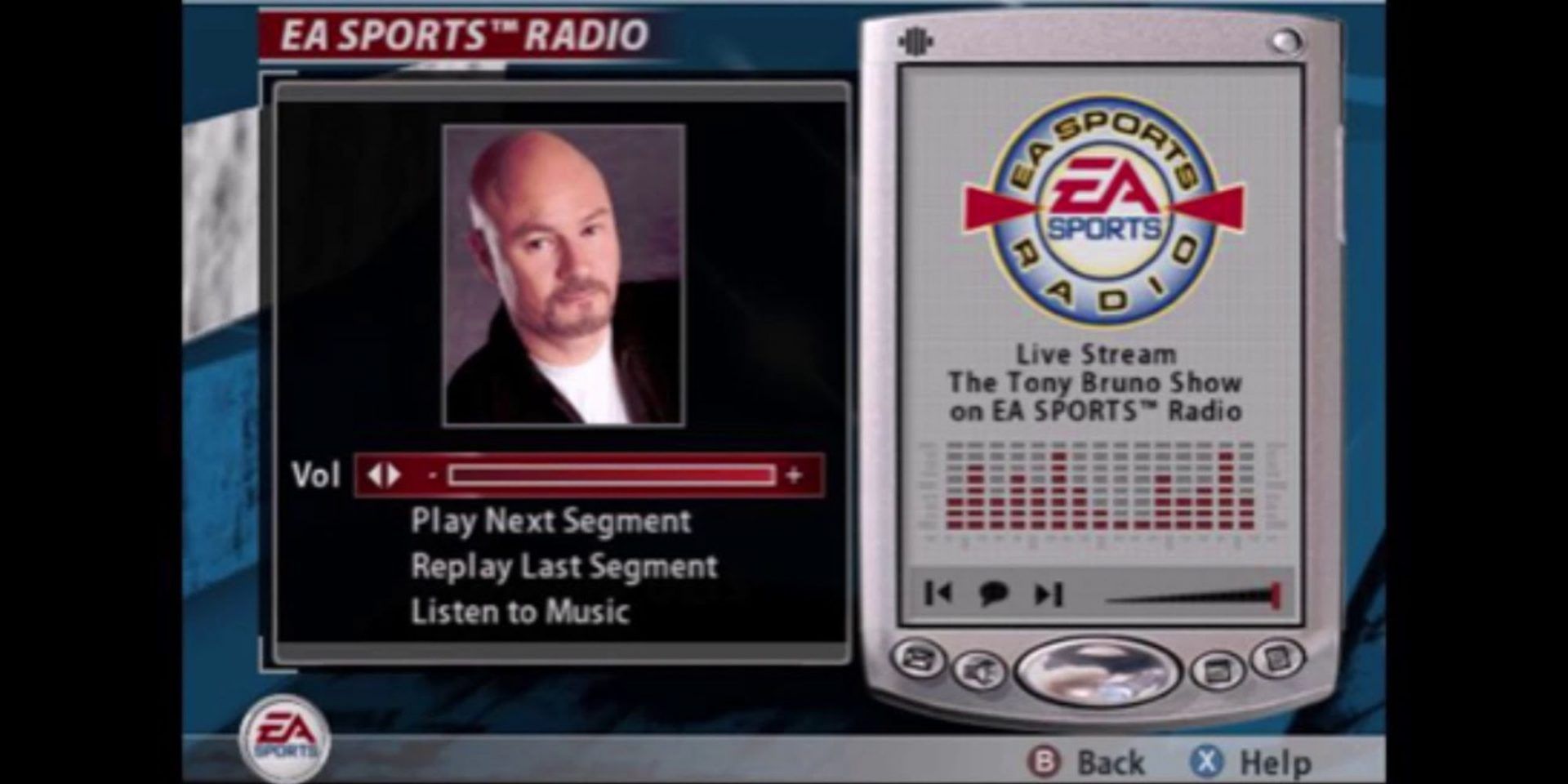 Radio Host Tony Bruno performing his weekly show in Madden