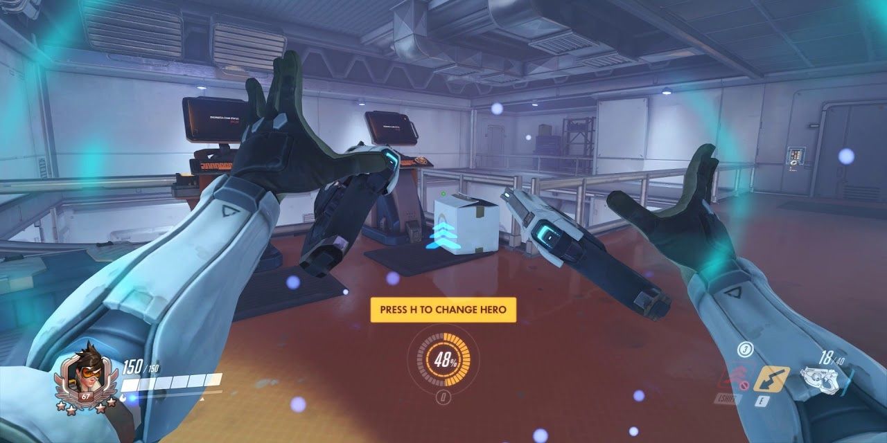 Tracer using her recall ability