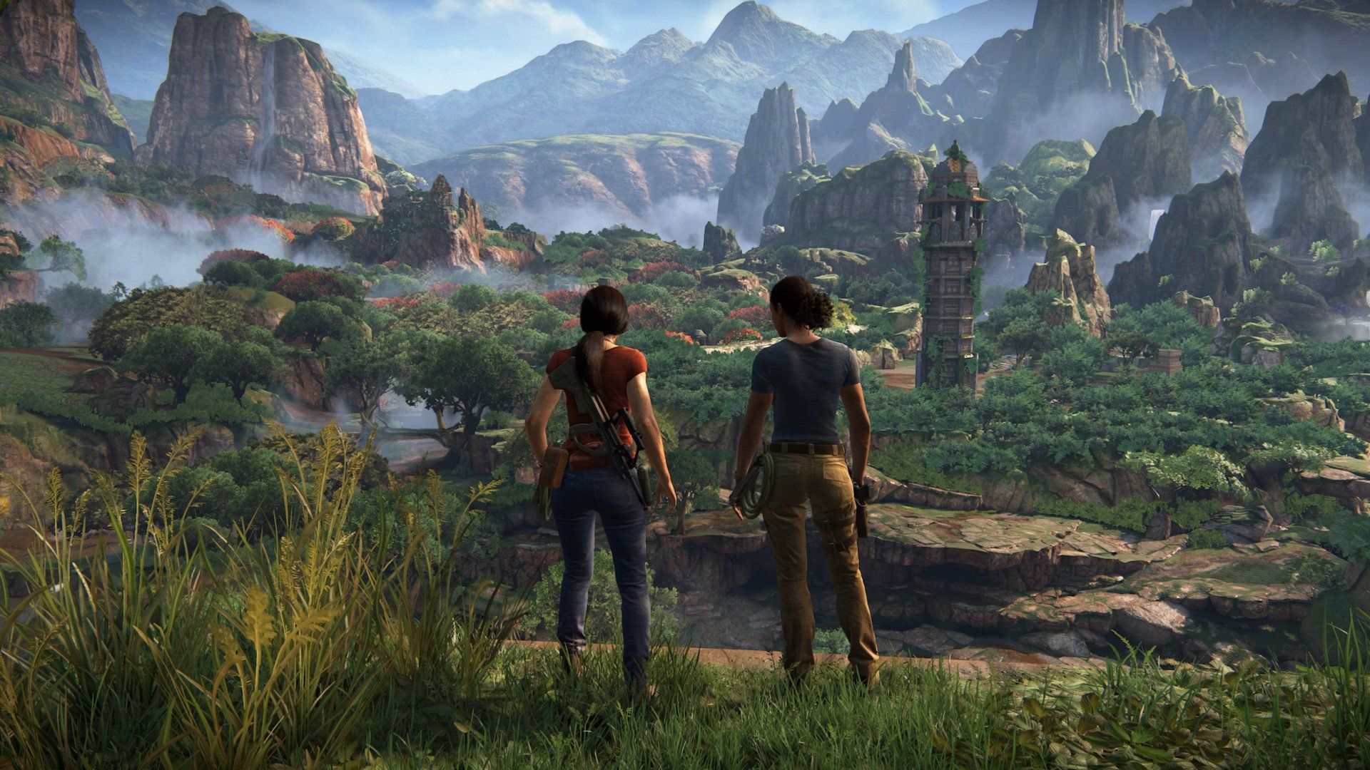 Uncharted The Lost Legacy: Chloe And Nadine Overlooking Nature