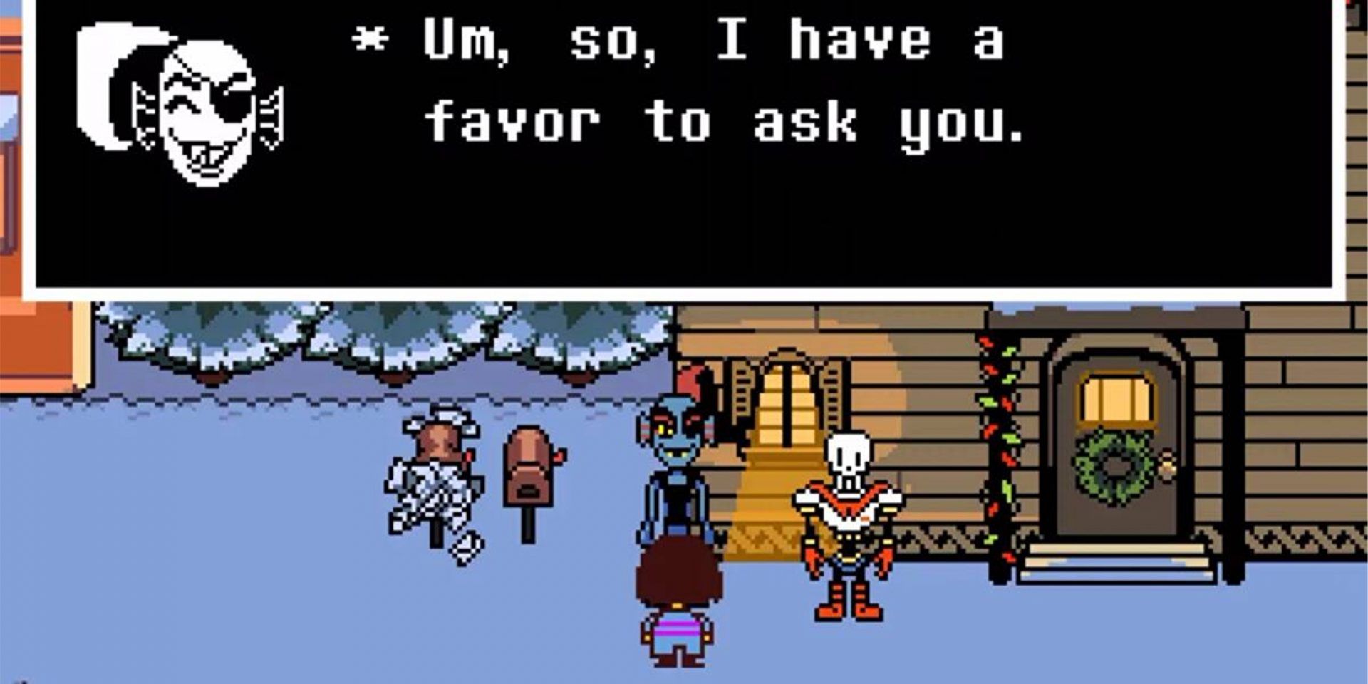 Undertale Frisk Talking To Sans and Undyne