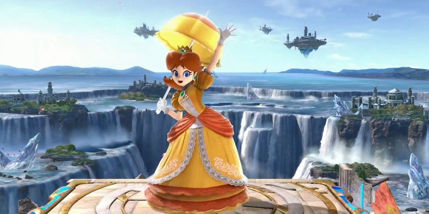 Daisy's battle entrance animation in the video announcing her as a new character and Echo Fighter during Smash's portion of Nintendo's E3 Direct on June 12, 2018.