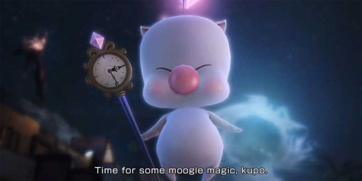 Moogle Floating With Staff