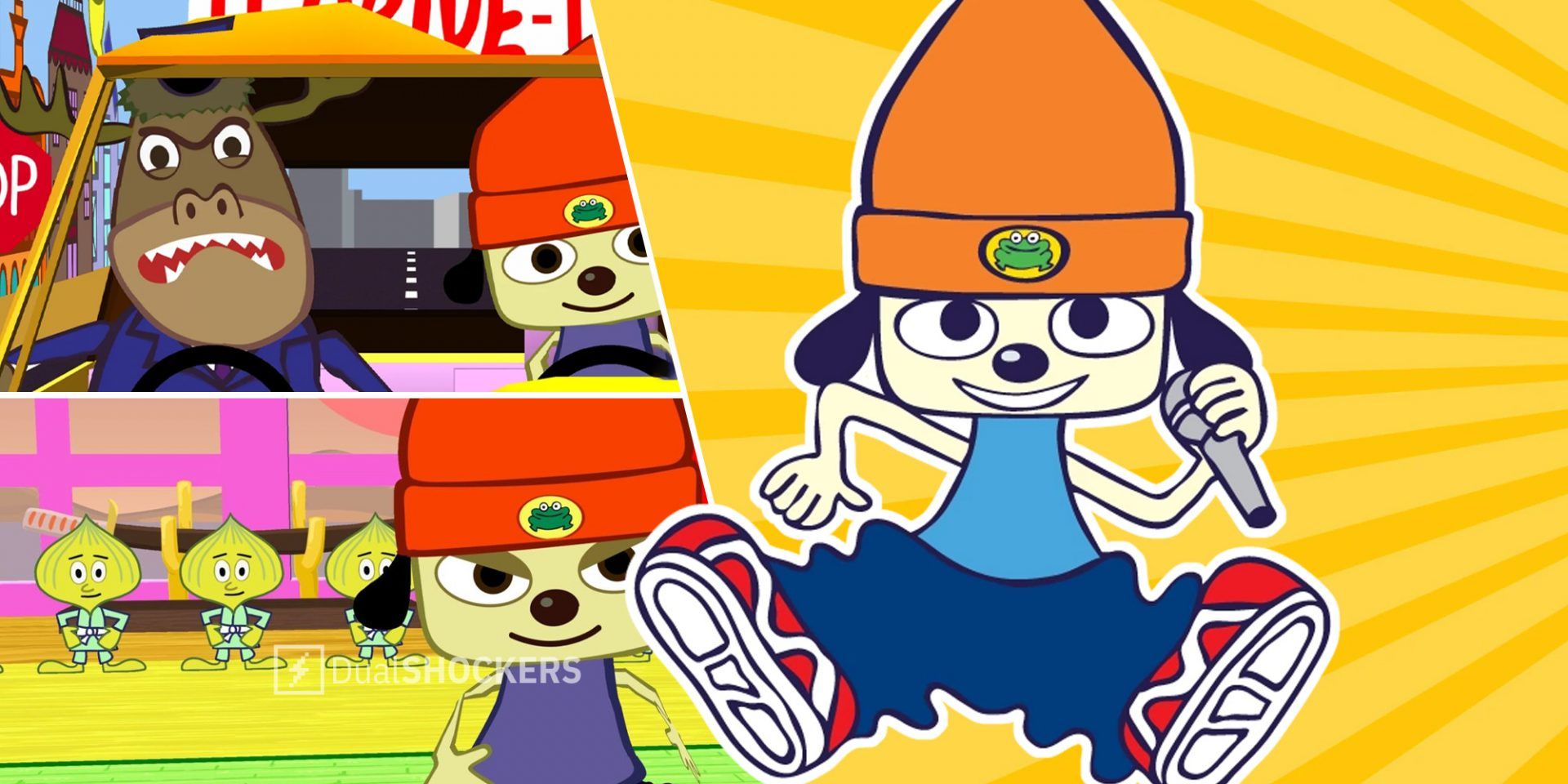 Parappa The Rapper gameplay and promo image