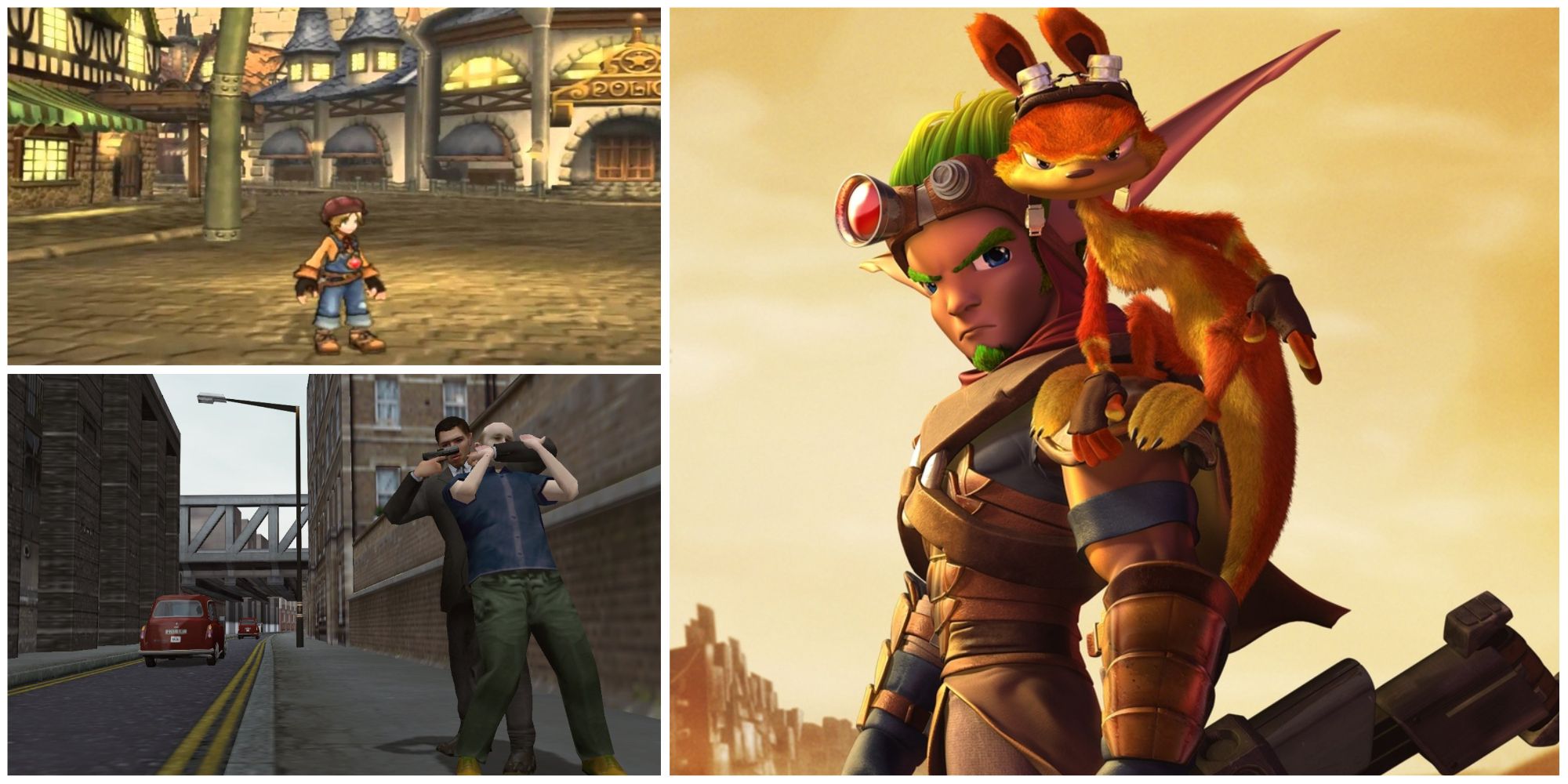 dark cloud 2 maximilian, the getaway fight, jak and daxter characters featured
