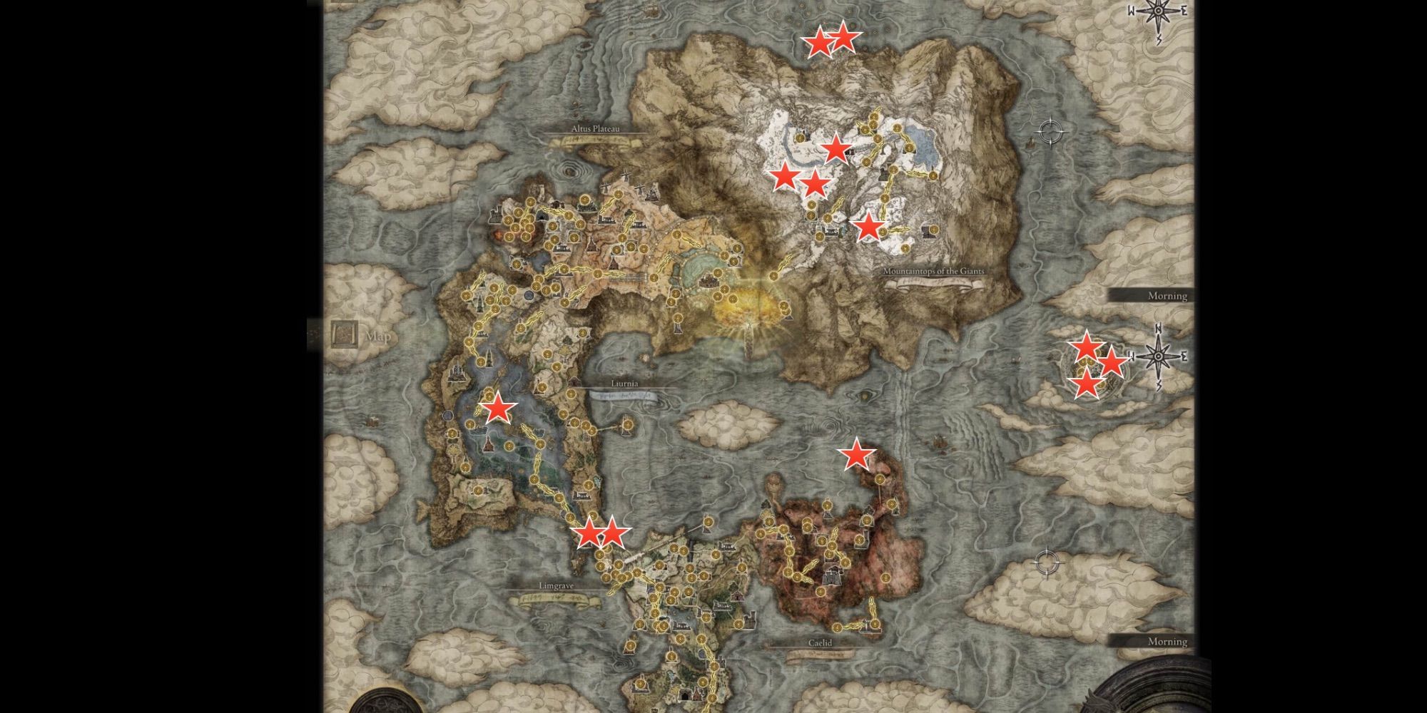 Ancient Smithing Stone Map Locations Elden Ring