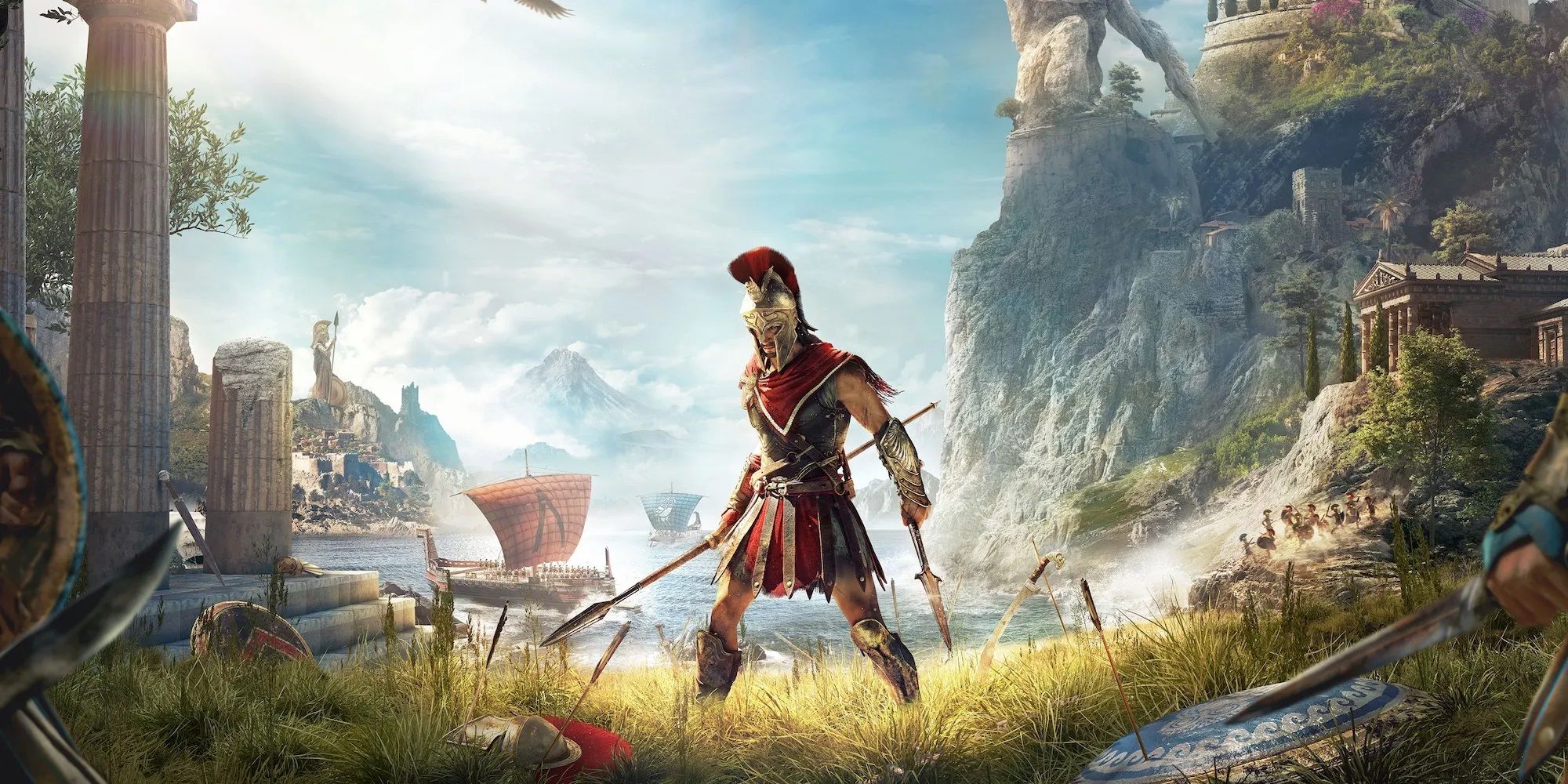 Assassin's Creed Odyssey official poster showing protagonist