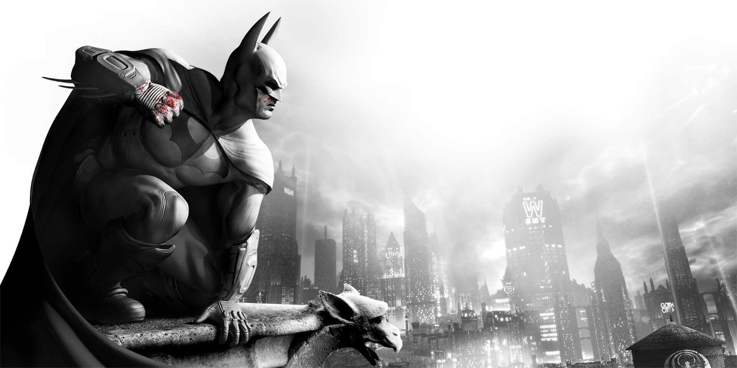 Batman Arkham City Poster With Batman On Gargoyle