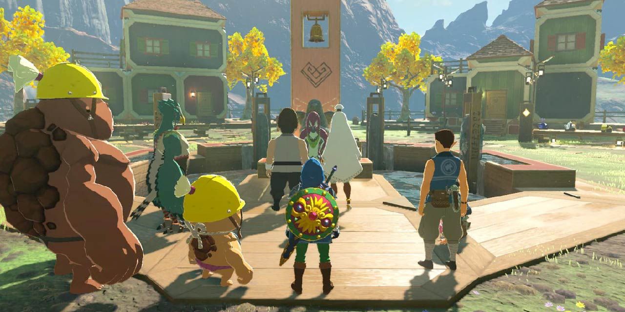 A wedding ceremony in Tarrey Town in Breath of the Wild.