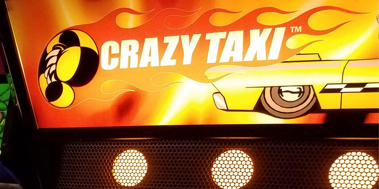 Crazy Taxi Top Part Of The Cabinet