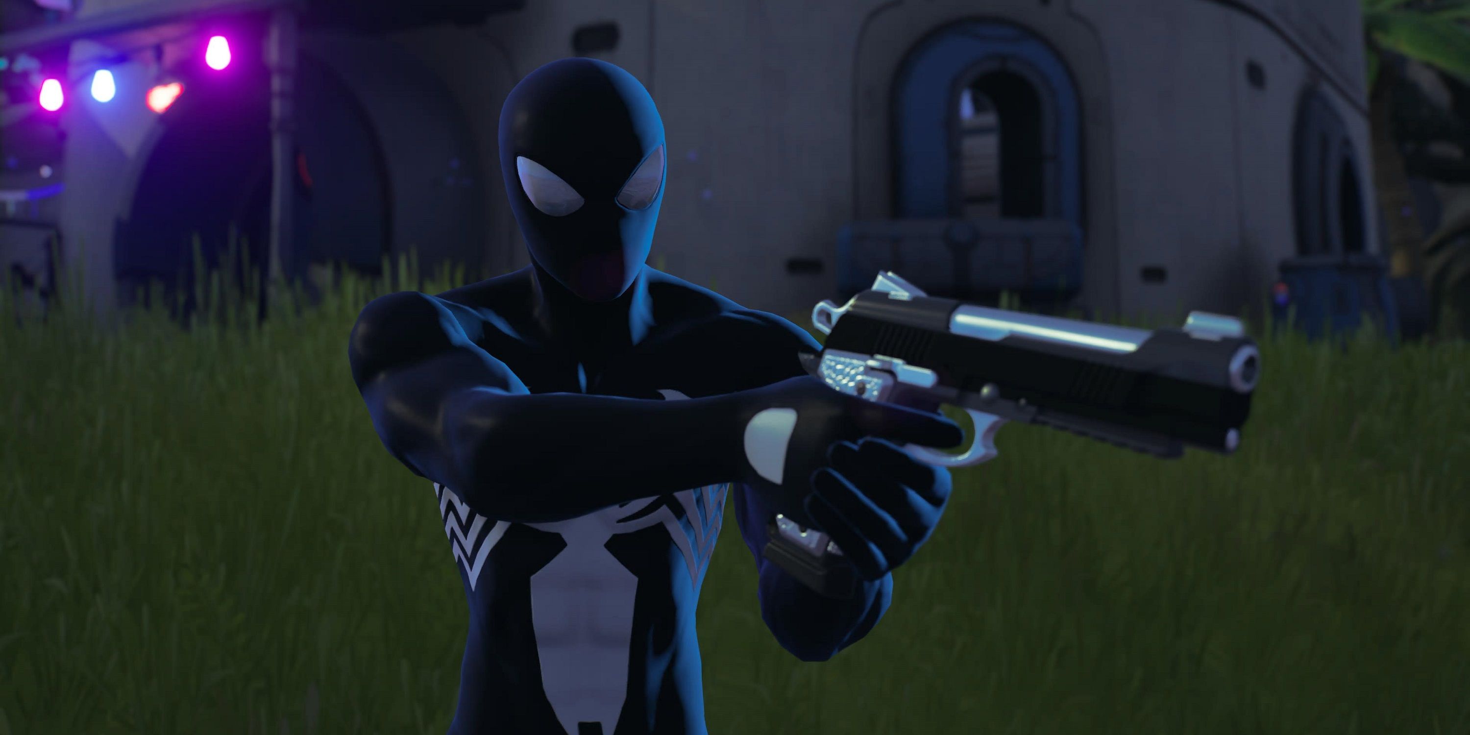Fortnite Zero Build Spider-Man and Sidearm Pistol