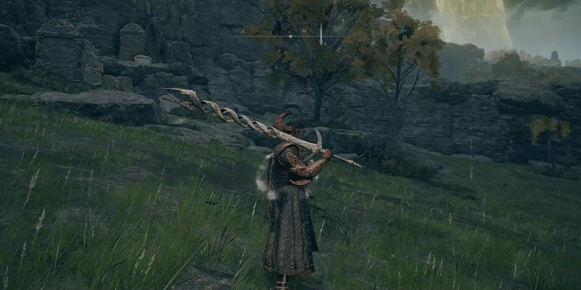 Player With Godslayer Greatsword Over Their Shoulder