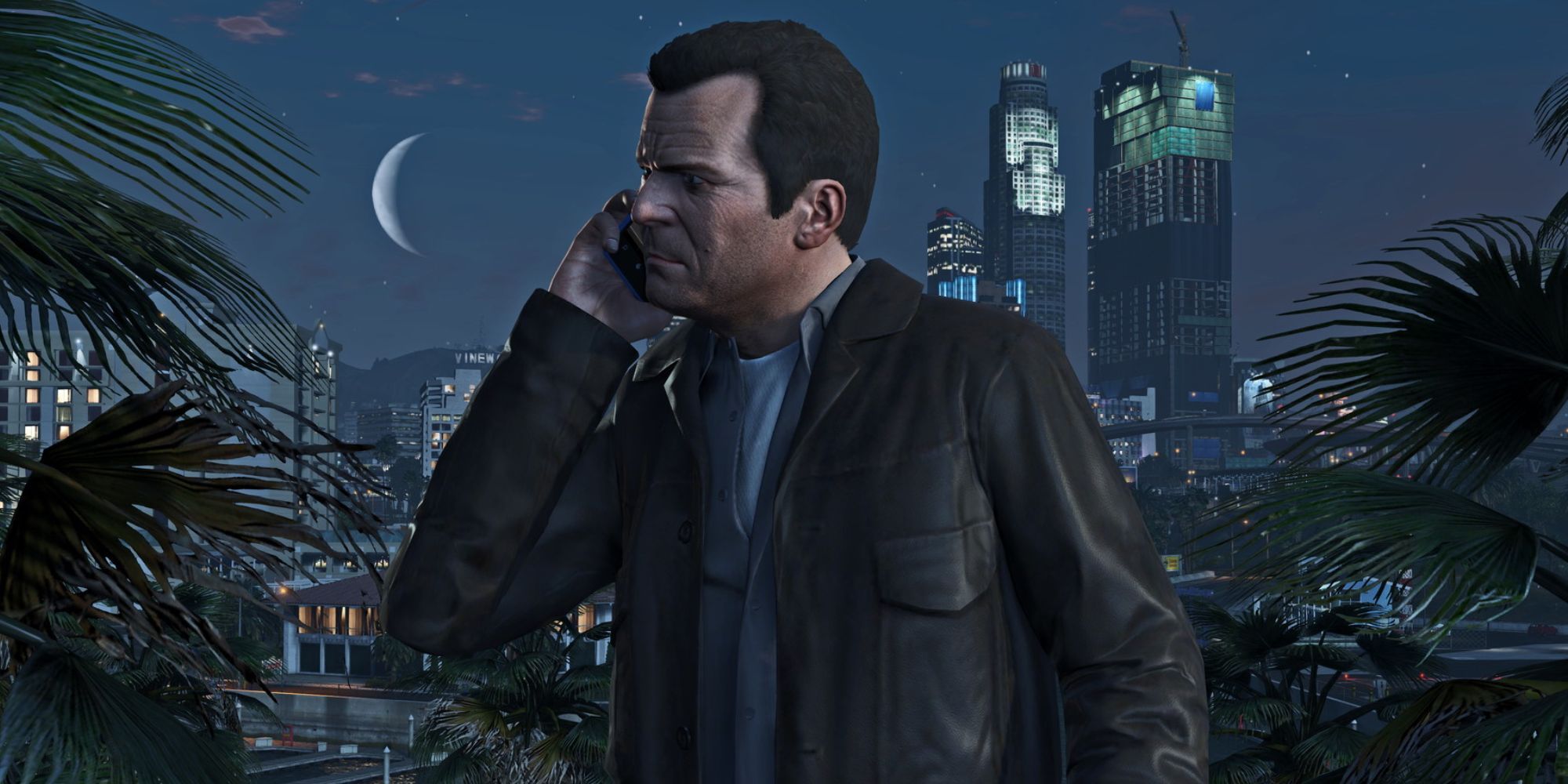 Grand Theft Auto 5 Michael On Phone