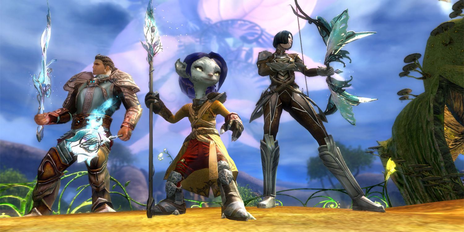 Guild Wars 2 Three Differnet Classes Stand Together