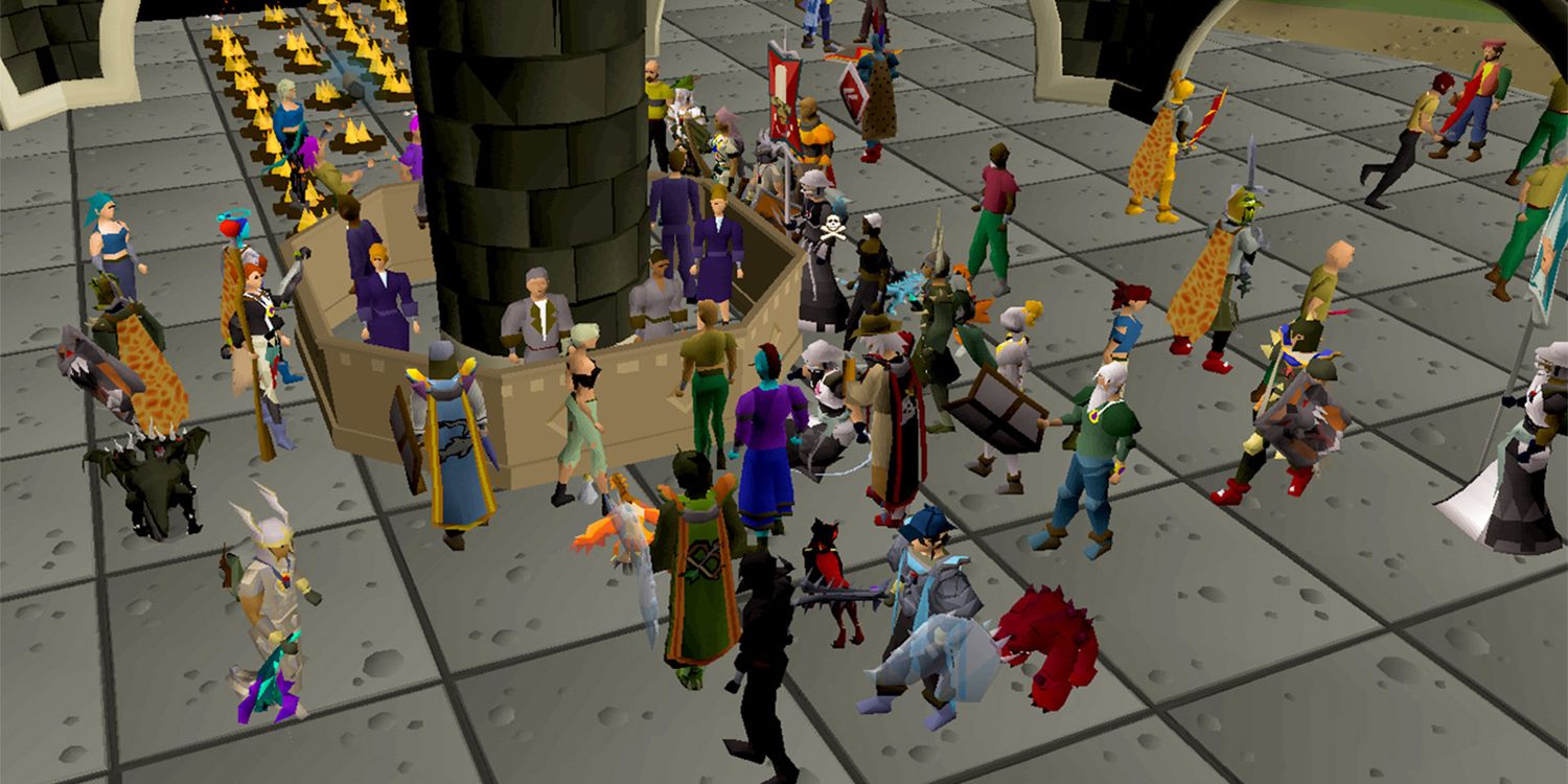 Old School RuneScape Crowded Area