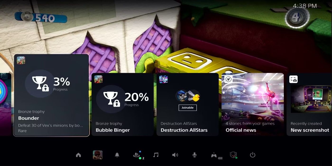 PS5 Activities screenshot
