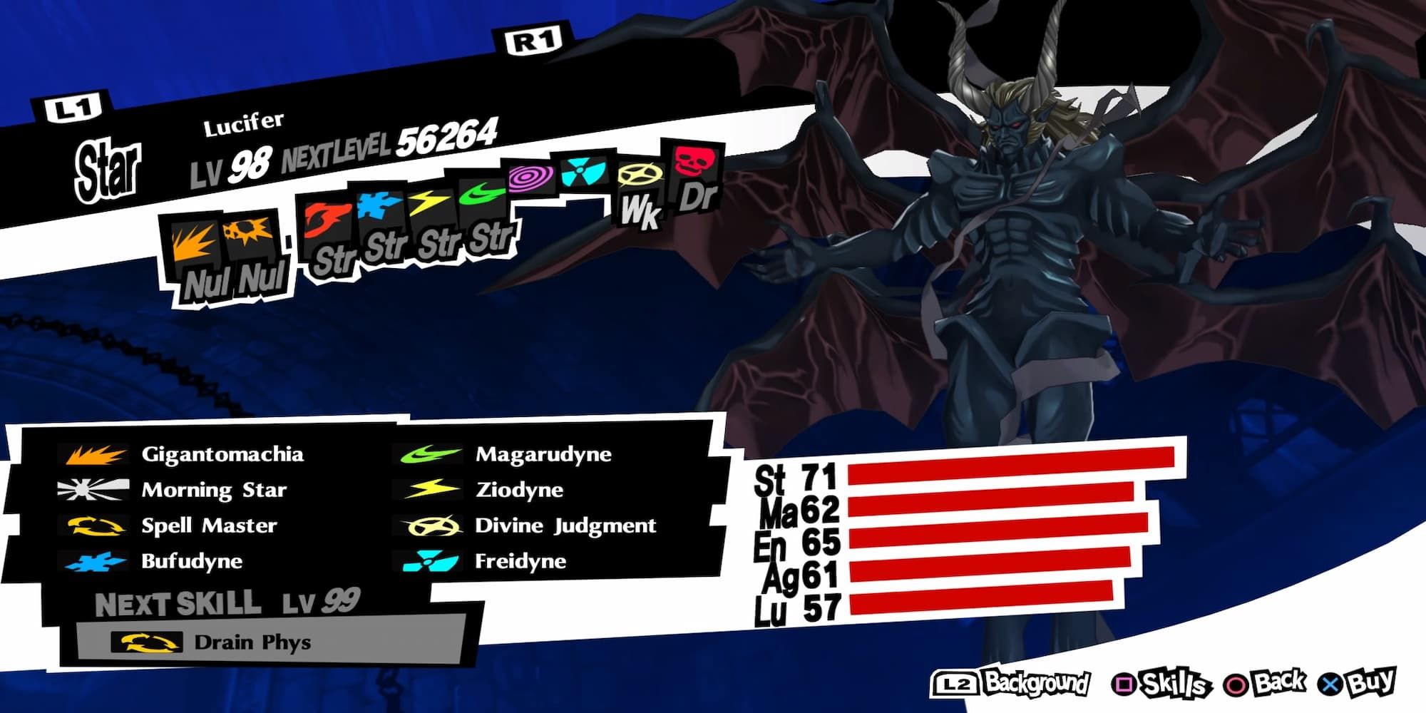 Persona 5 Royal Lucifer Persona with Morning Star