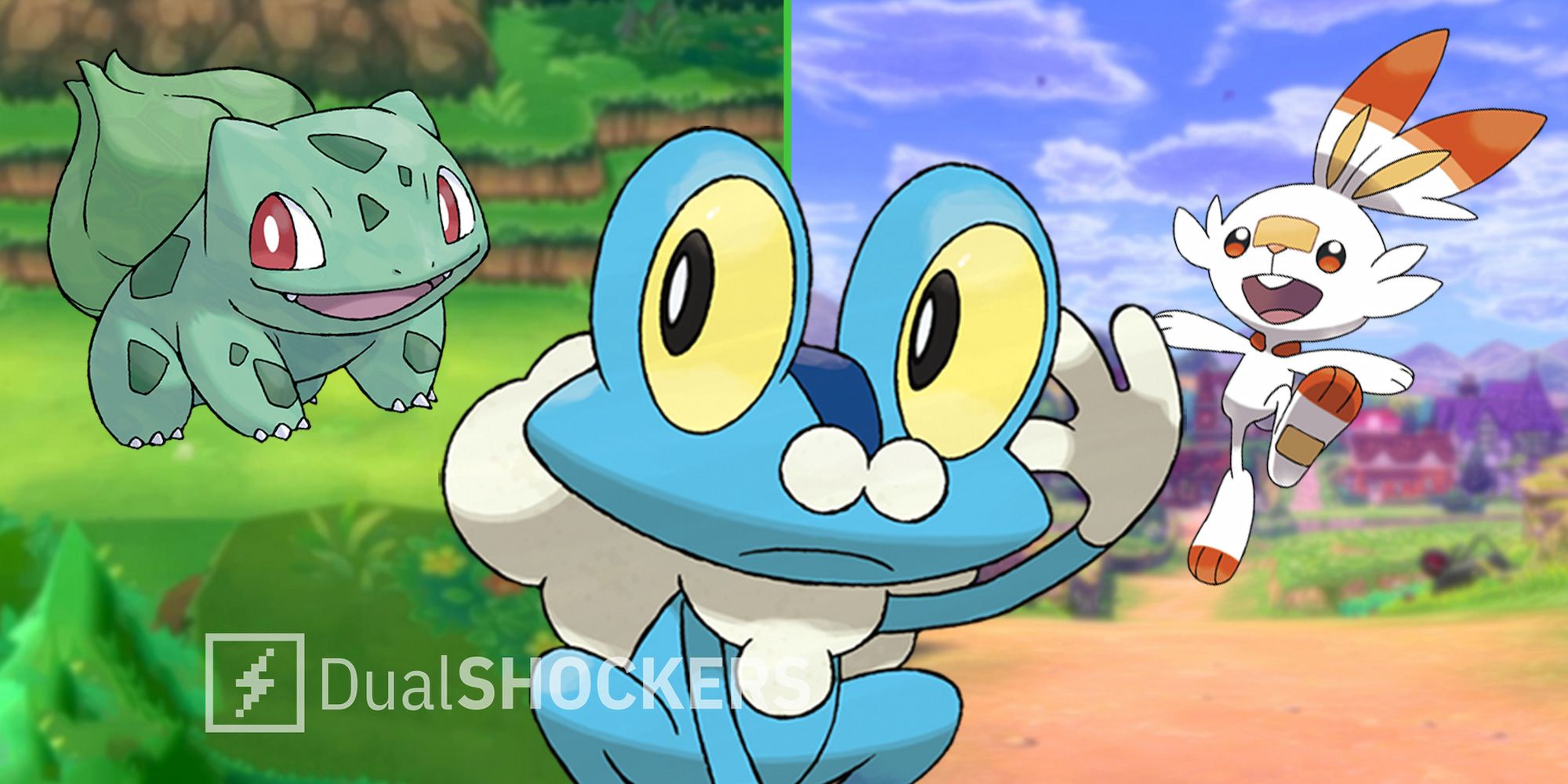 Best Pokémon Starters, Bulbasaur, Froakie, and Scorbunny