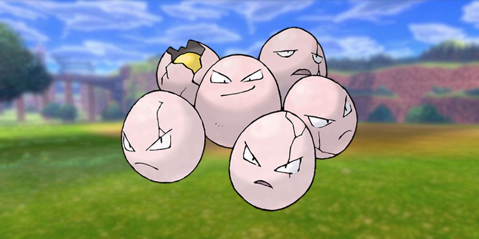 Exeggcute Pokémon in Sword and Shield's Wild Area