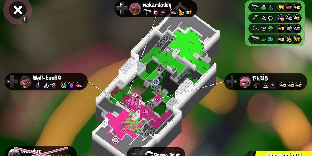 Splatoon Map Layouts