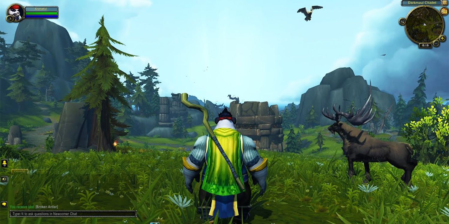 World Of Warcraft Pandaren in the wilderness