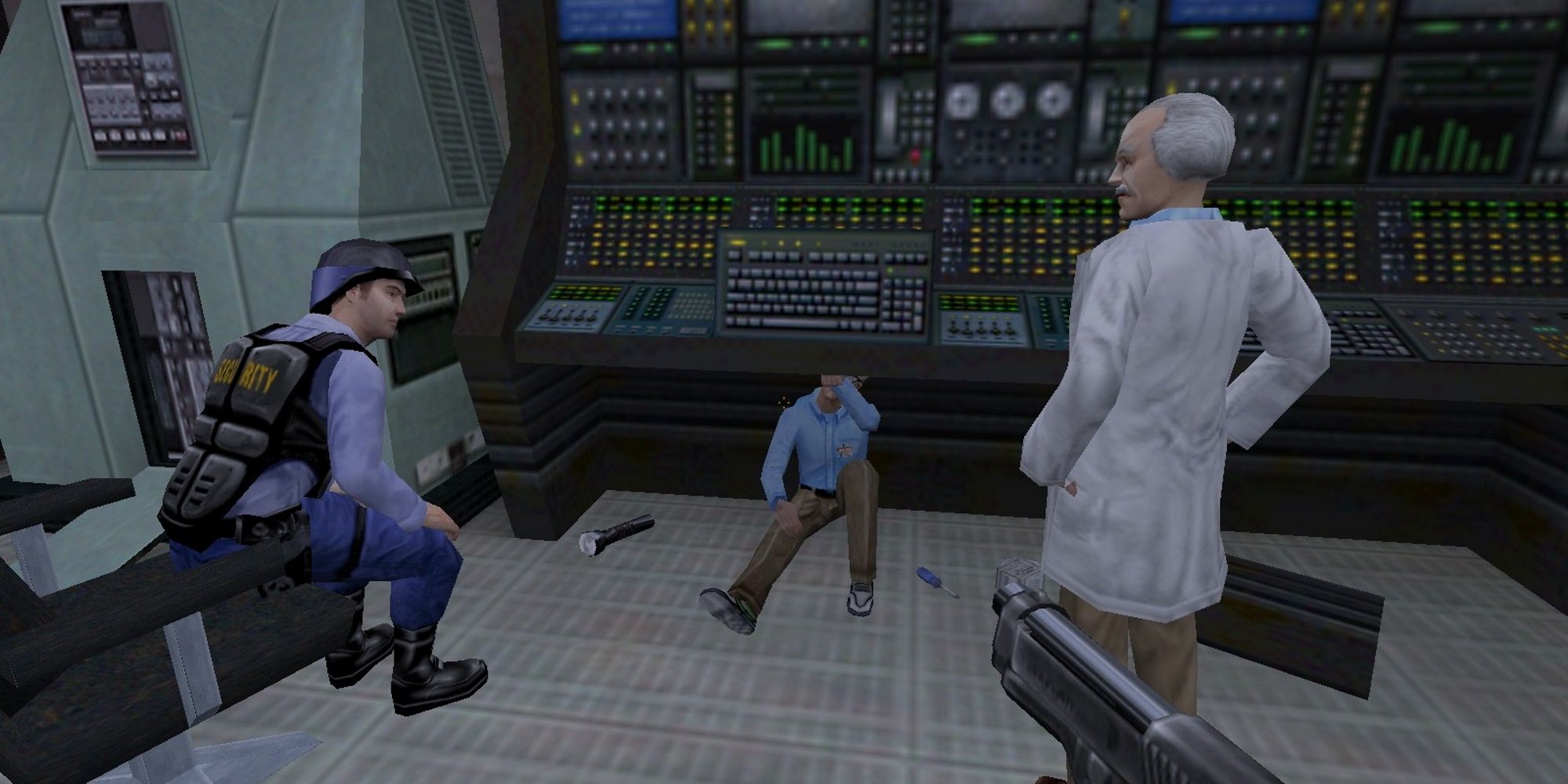 Half Life Blue Shift - Computer Console Repair scene on Dreamcast