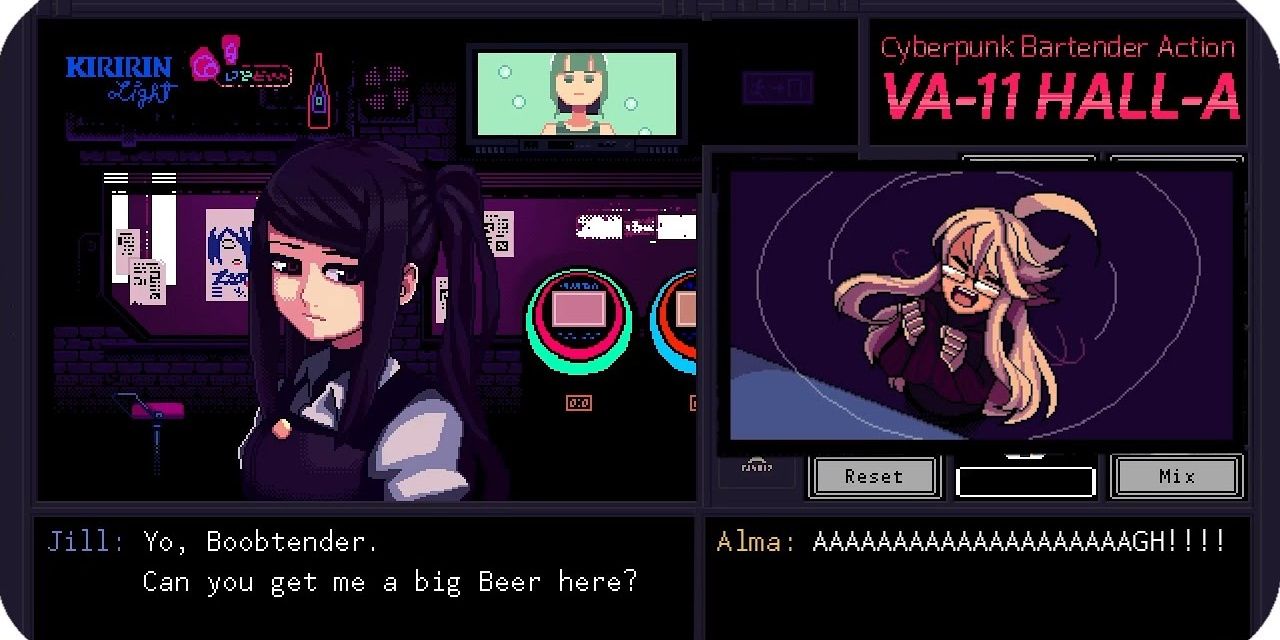 Bartender sim VA11 HALLA Is A Heady Cocktail Of Filth And Philosophy