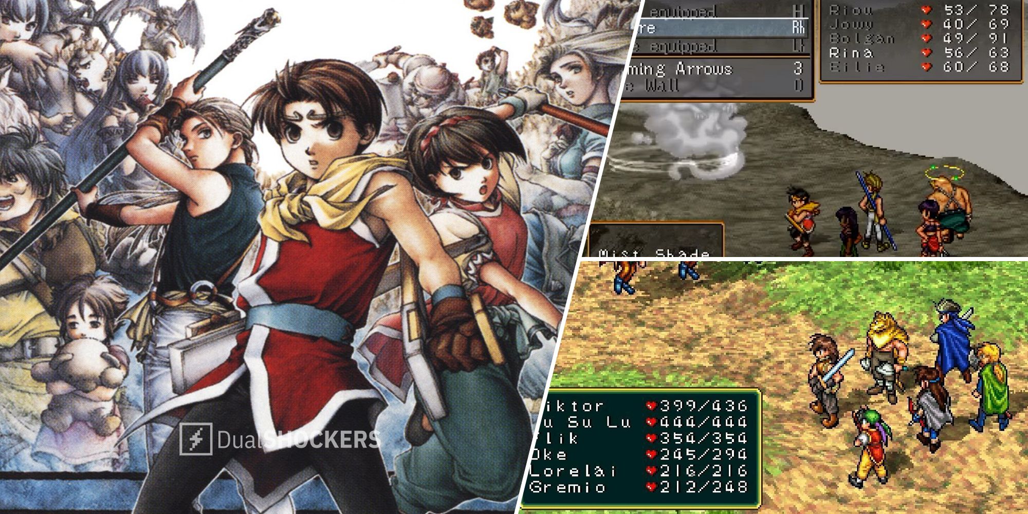 Suikoden Combat System JRPG gameplay and promo