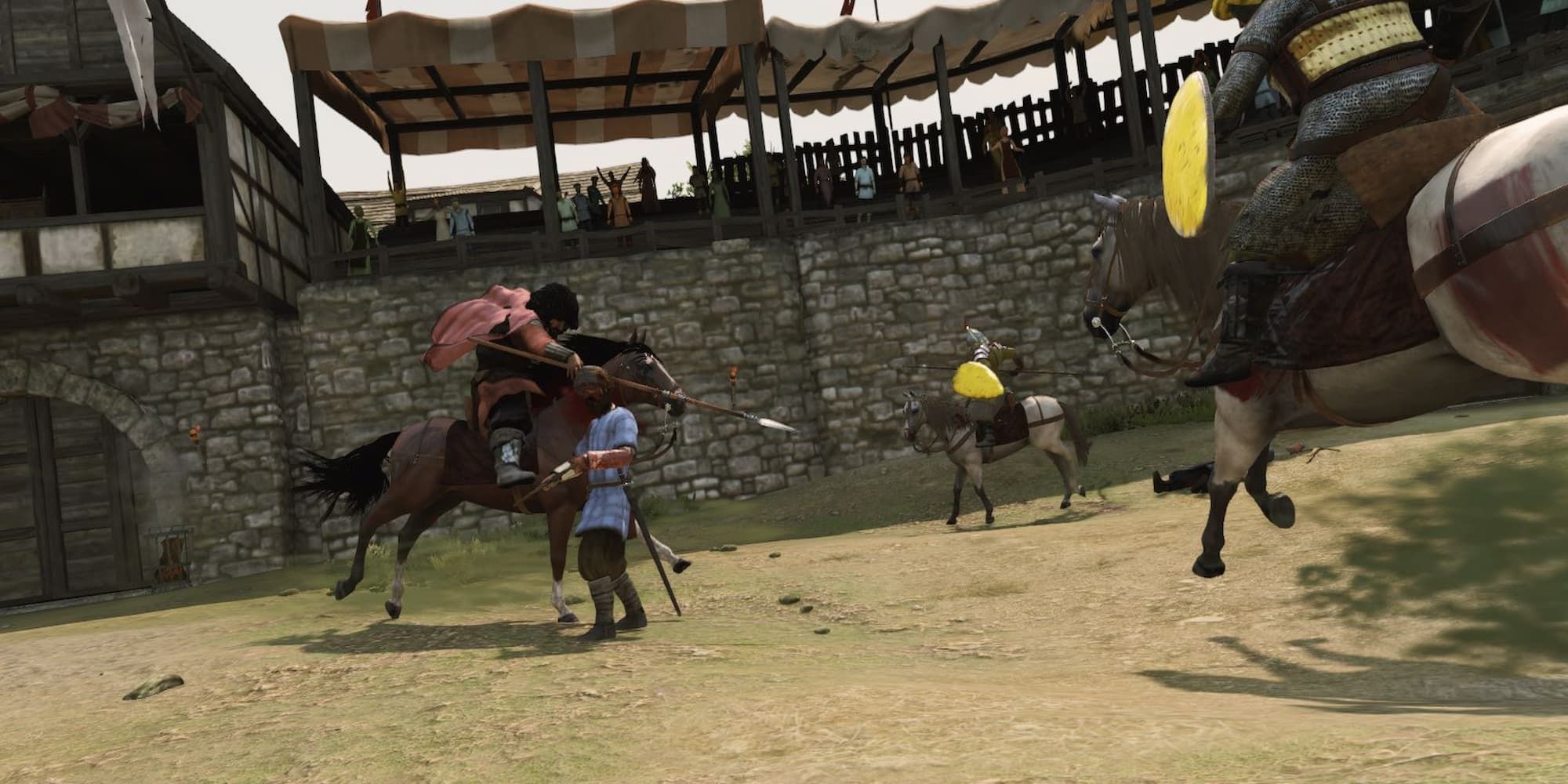 Bannerlord 2 Characters Fighting In A Tournament 