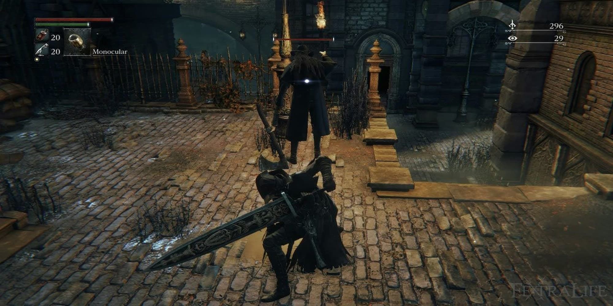Player Using Two Handed Ludwig's Holy Blade