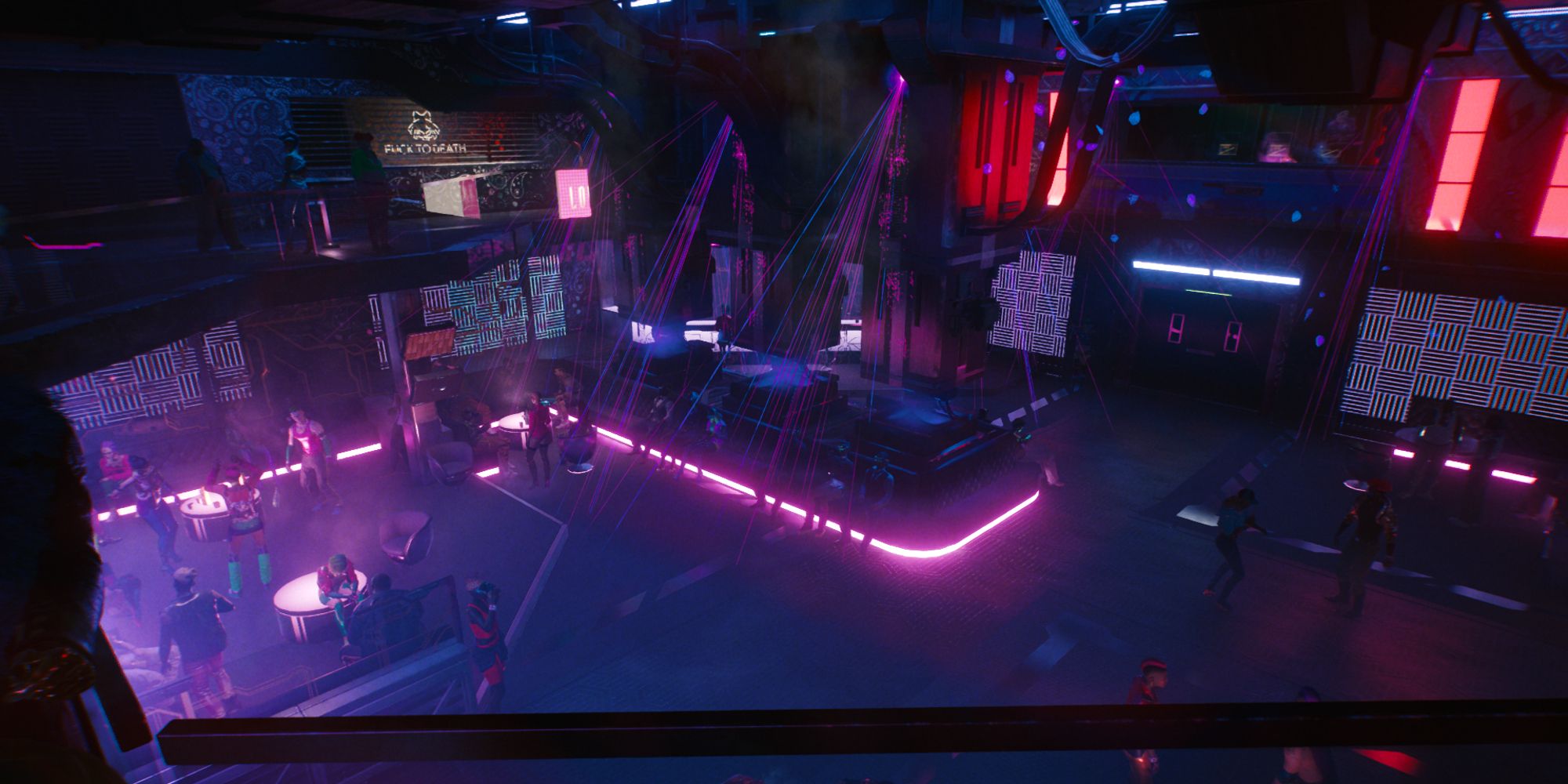 Cyberpunk 2077 inside Lizzie's Bar