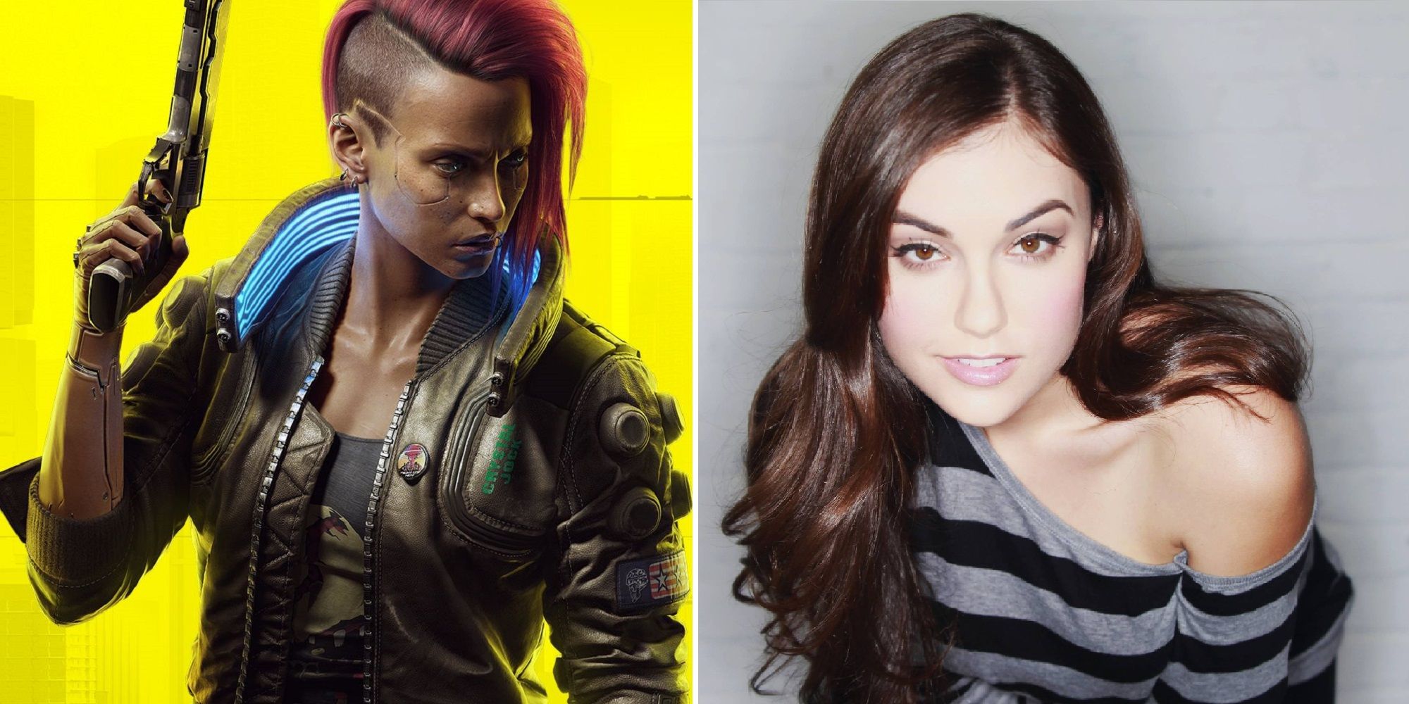 Cyberpunk V On the Left, Sasha Grey On The Right