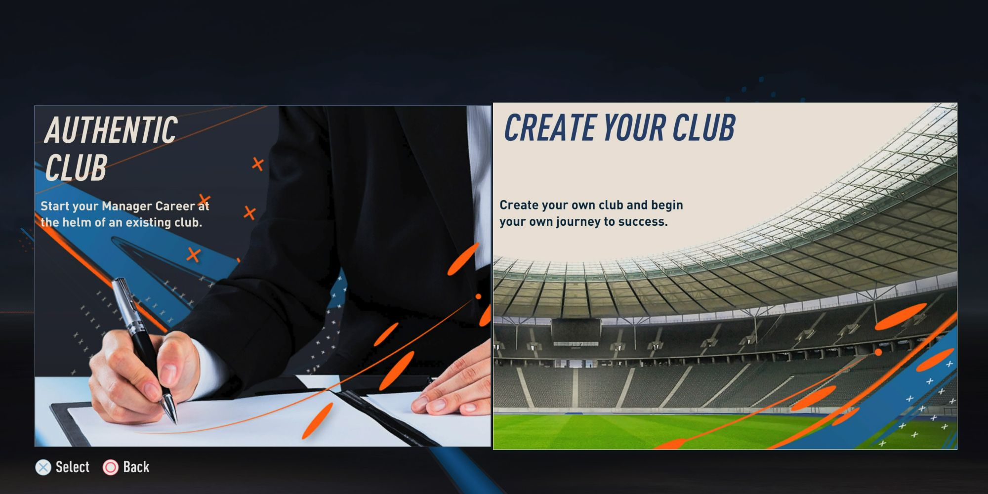 FIFA 23 Create Your Club Screen