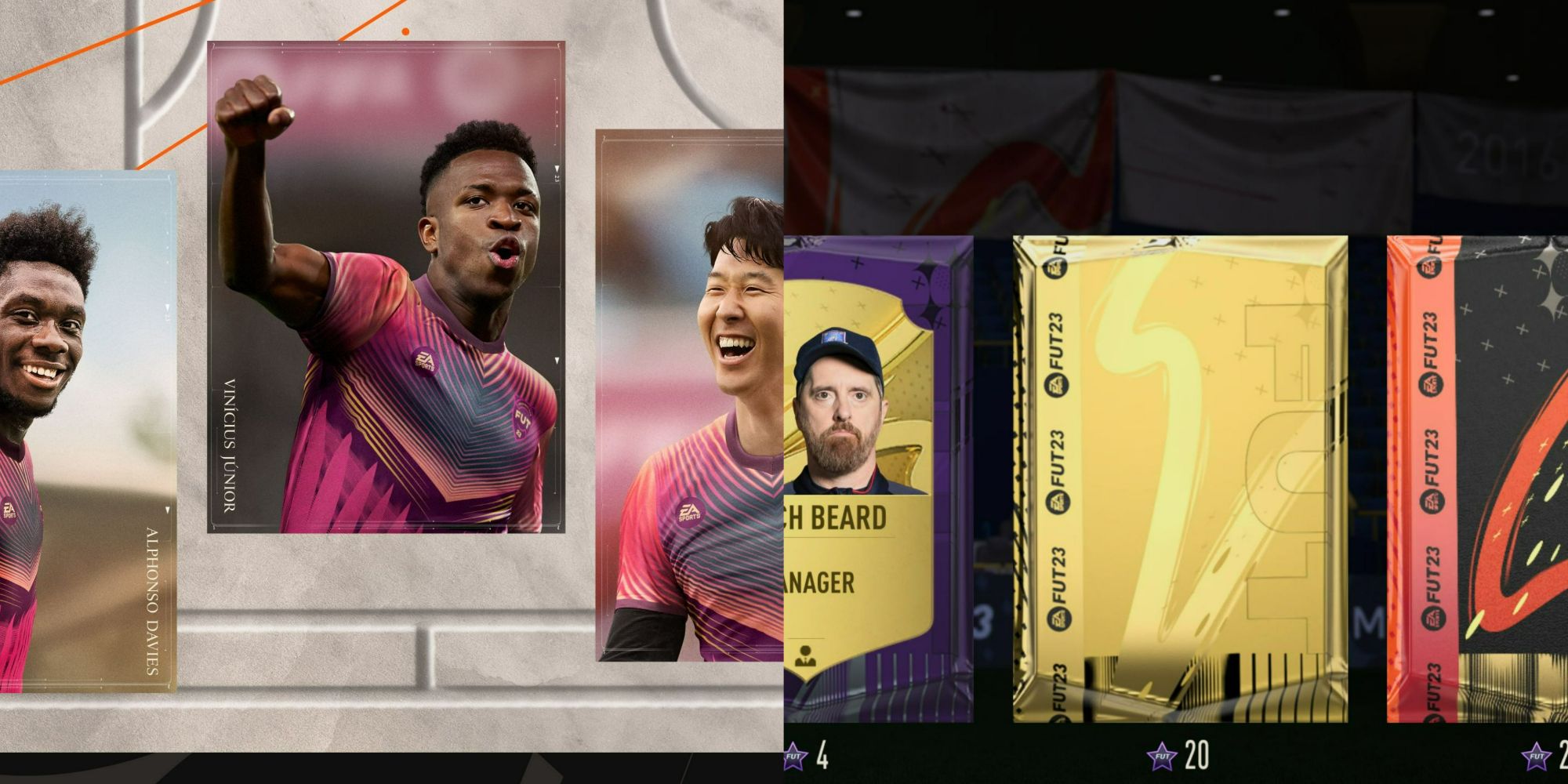 FUT Players Card and Players Packs Split Image