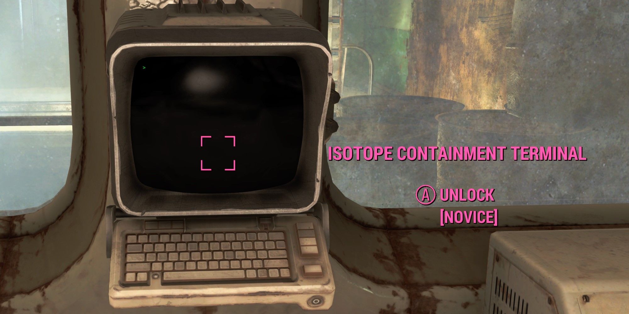 Fallout 4 Cambridge Polymer Labs Small Screen Of Isotope Containment Terminal