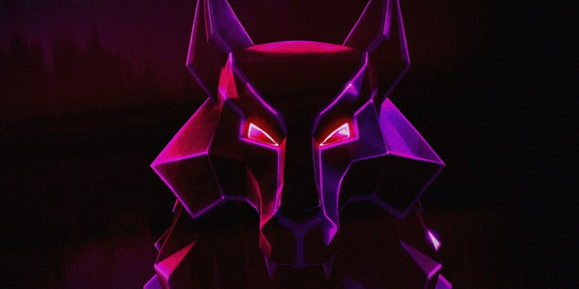 Fortnite Fortnitemares logo showing a neon wolf