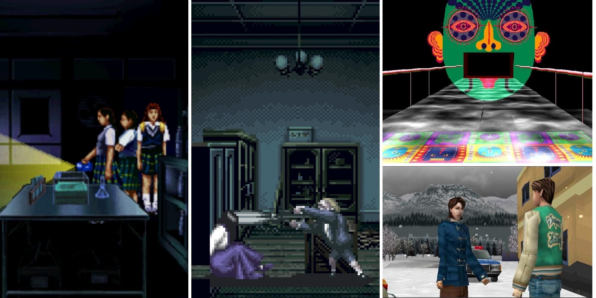 Collages of Japanese PS1 Games