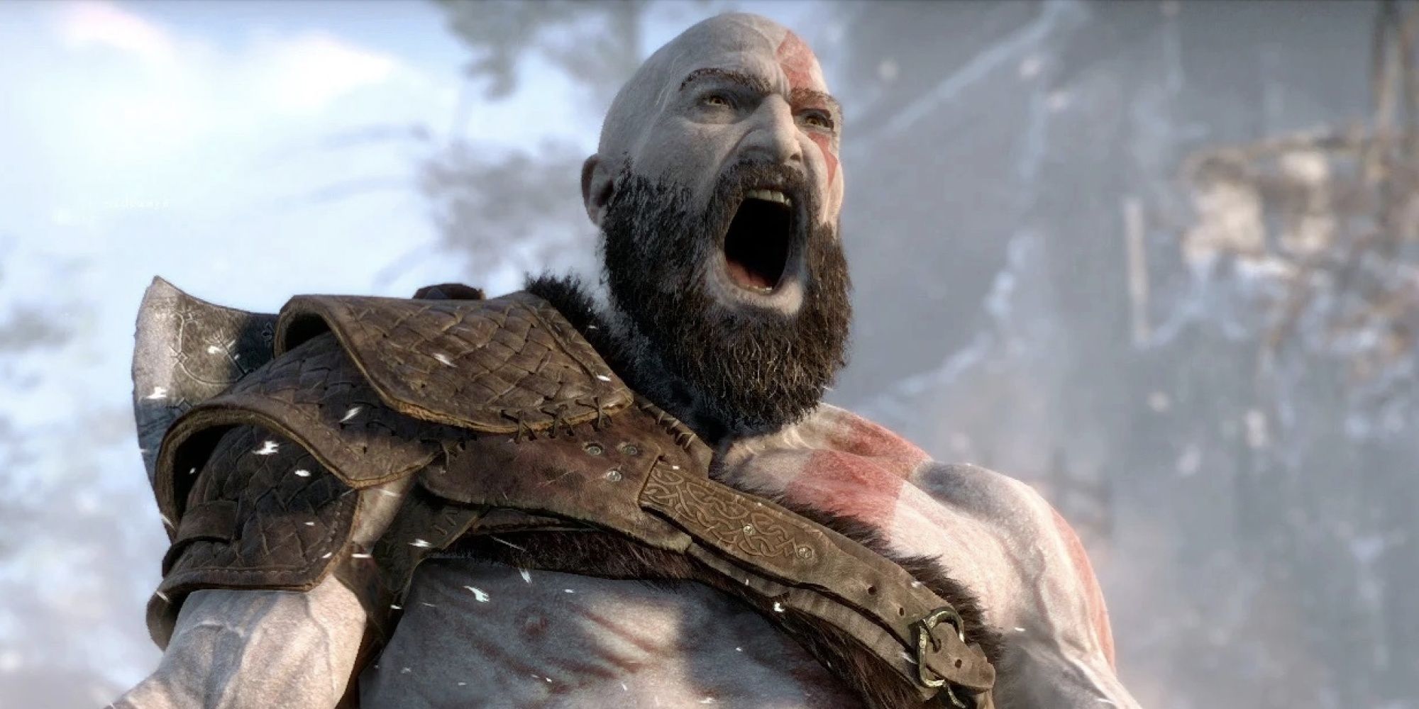 God Of War Kratos Yells In Fury
