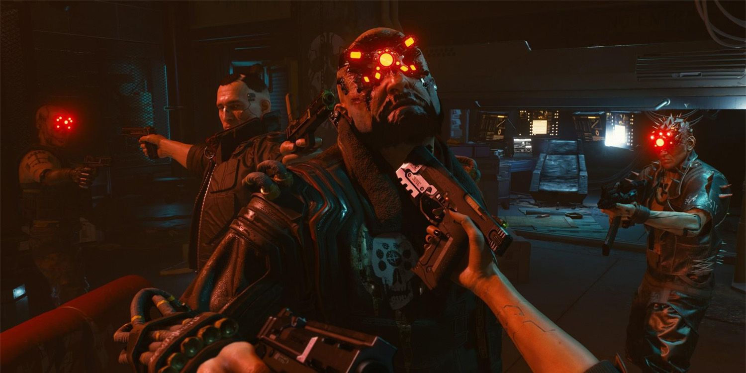 Maelstrom In Cyberpunk 2077 With Gun In Neck