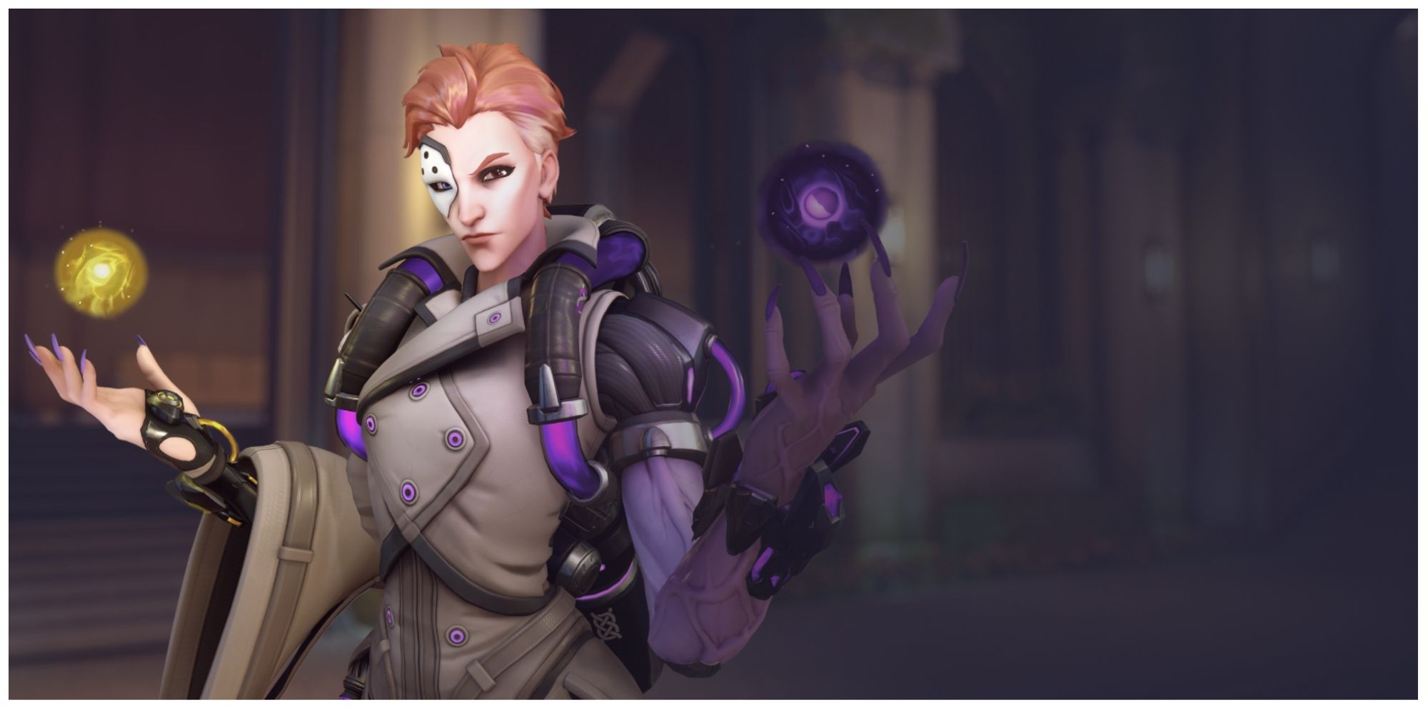 Overwatch 2 Moira Posing With Orbs