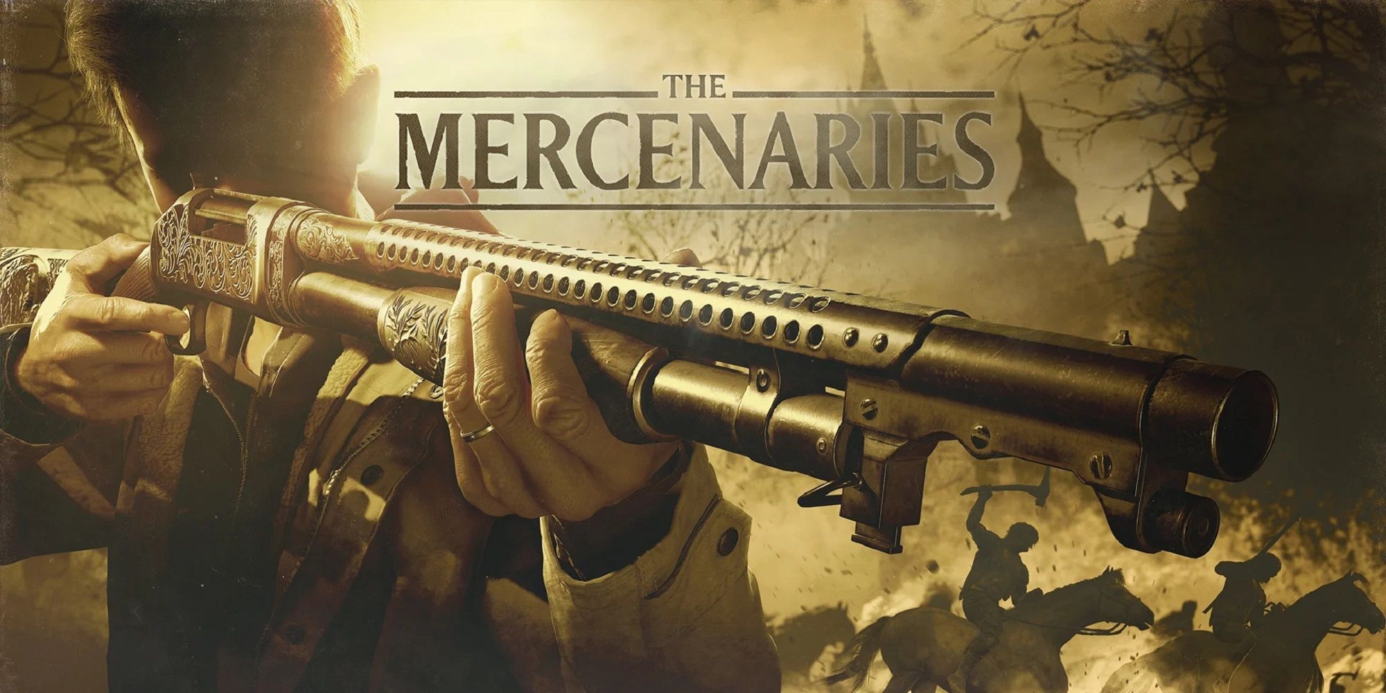 Resident Evil Village The Mercenaries update showing Ethan with a shotgun