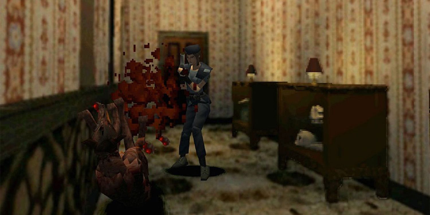 Resident Evil For PlayStation 1 Gameplay