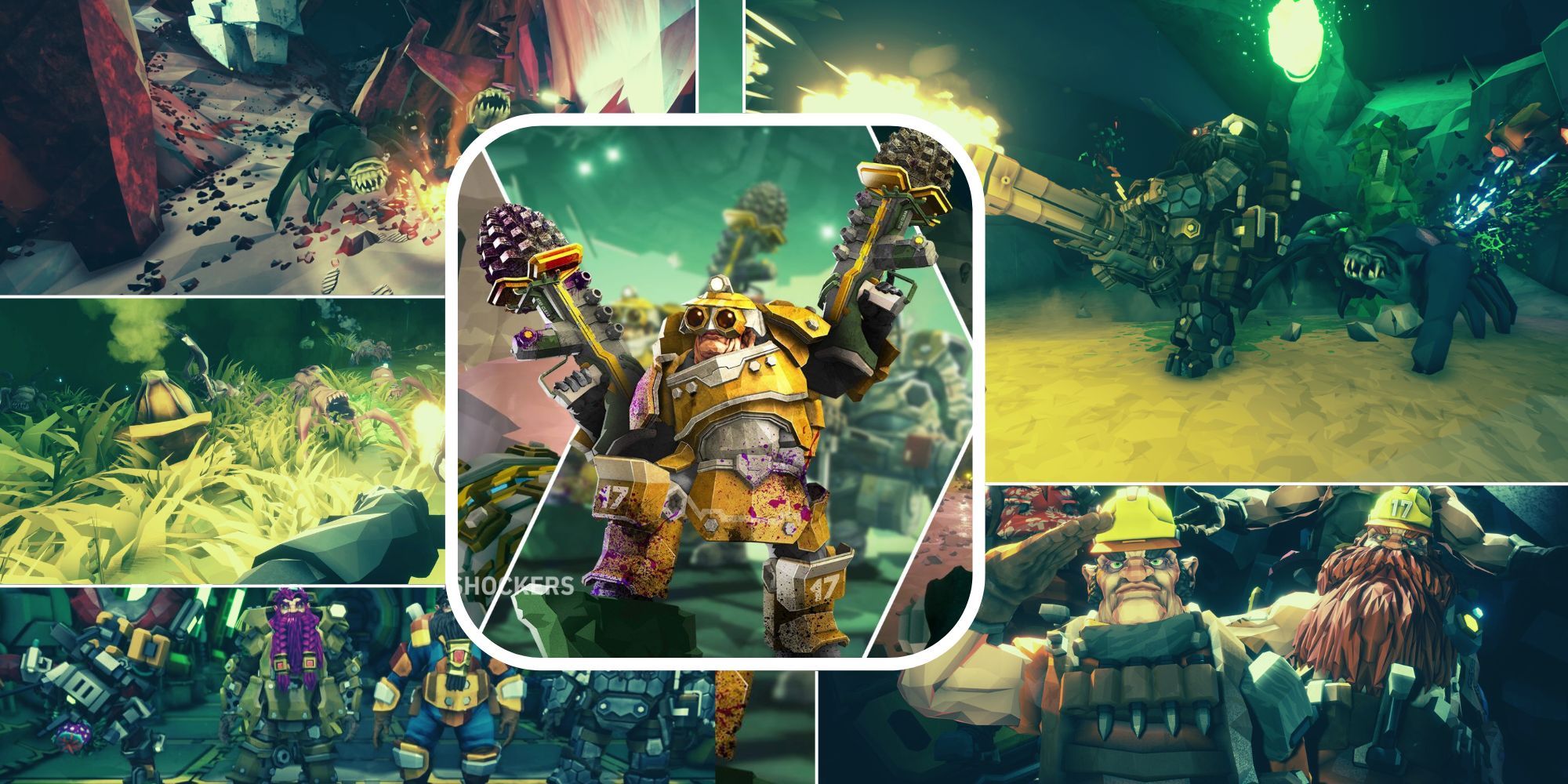 Deep Rock Galactic different characters in multiple windows